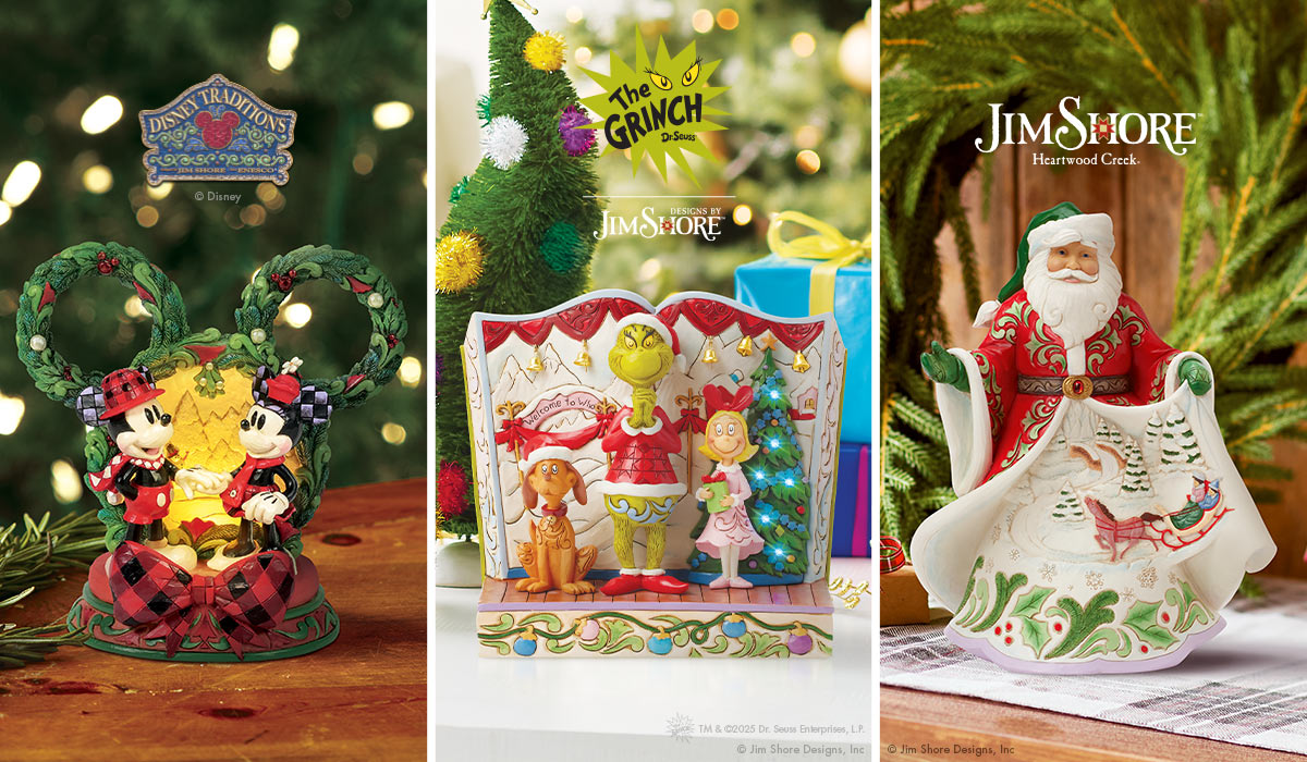 Jim Shore Limited Edition Designs – Santa, Disney & Grinch