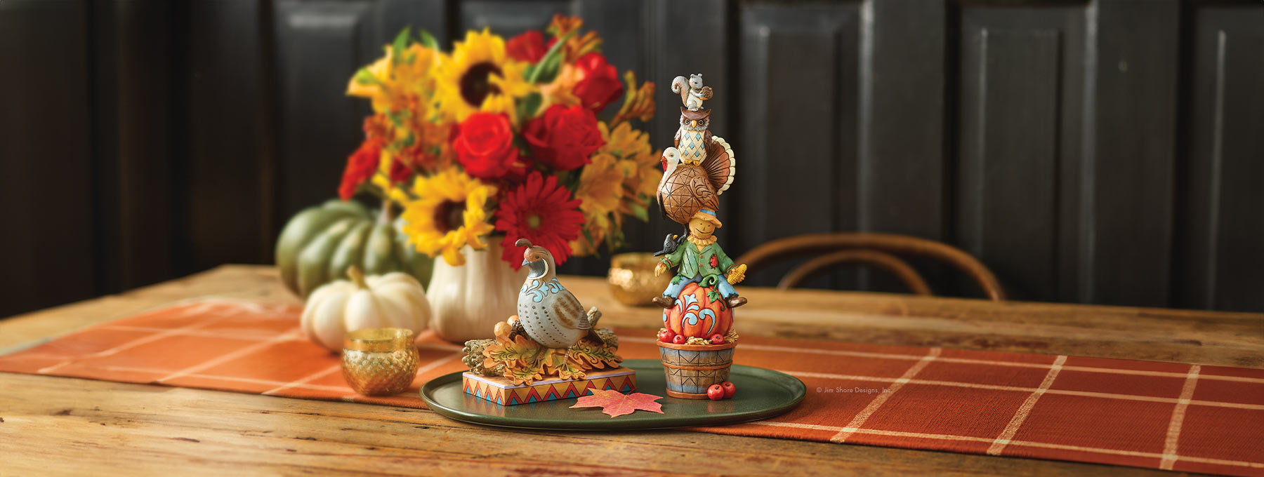 Jim Shore Harvest table display