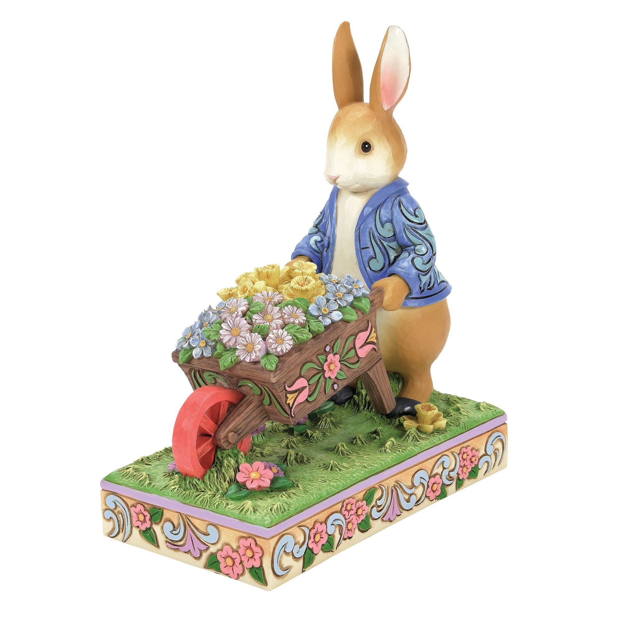 ［タイムセールJIM SHORE ］ピーターラビット 置物 Peter Rabbit with Wheelbarrow – Jim Shore