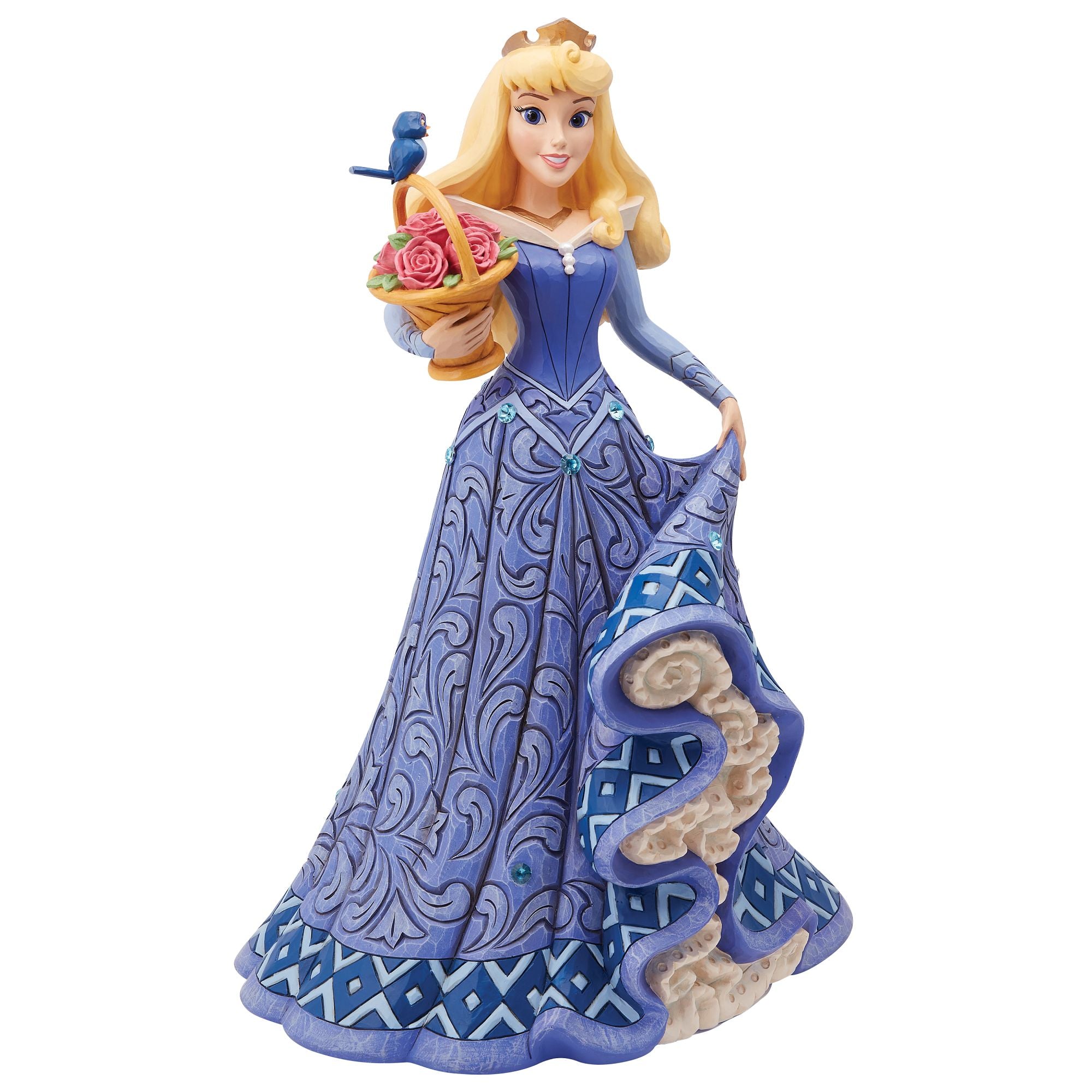 blue dress aurora Disney Traditions Deluxe Aurora Figurine