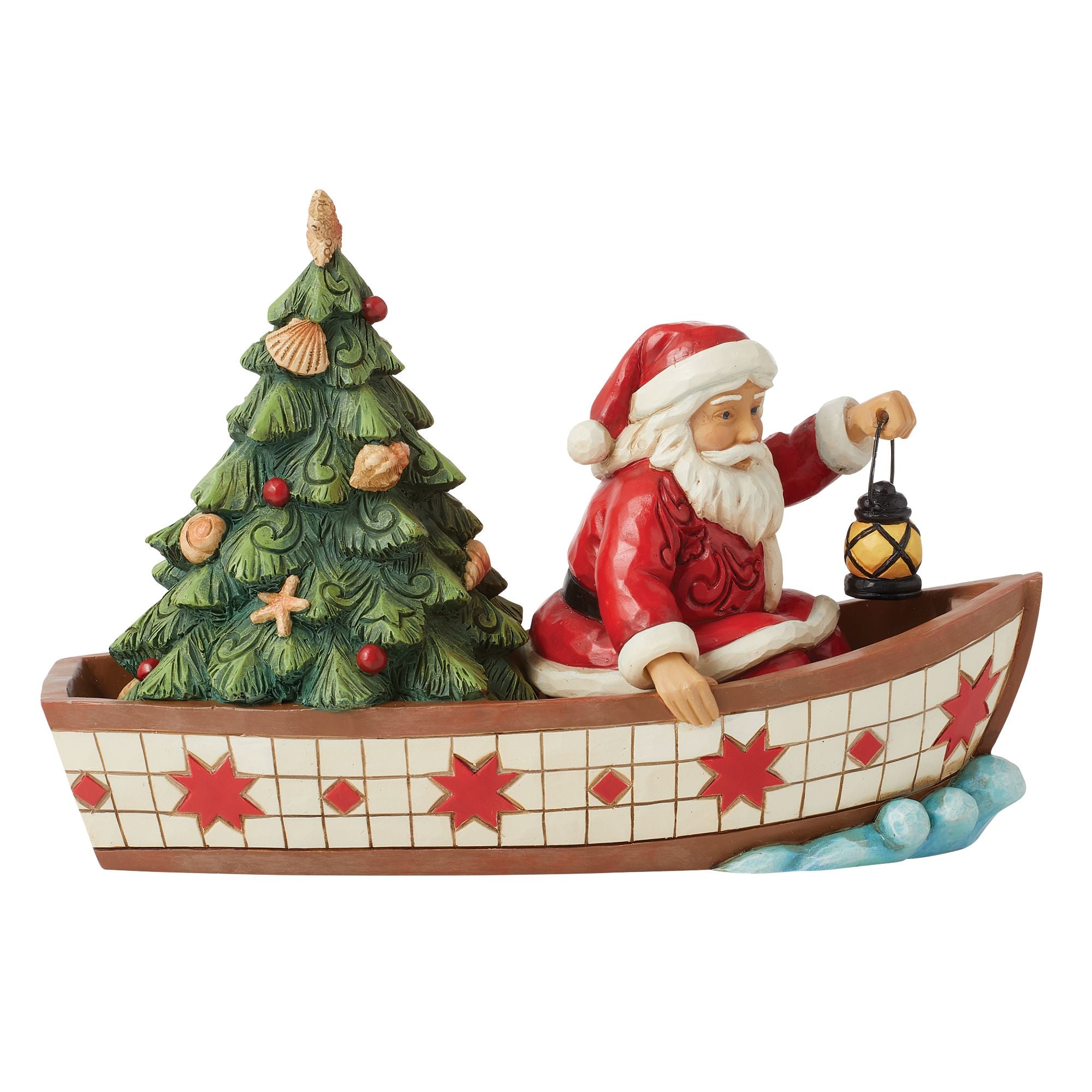Jim Shore サンタクロース オブジェ Lodge Santa Wreath Fig – Jim Shore