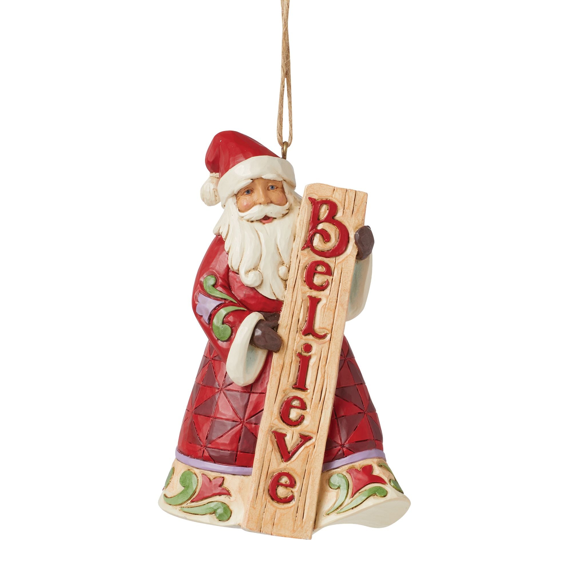 Santa with Porch Board Orn – Jim Shore