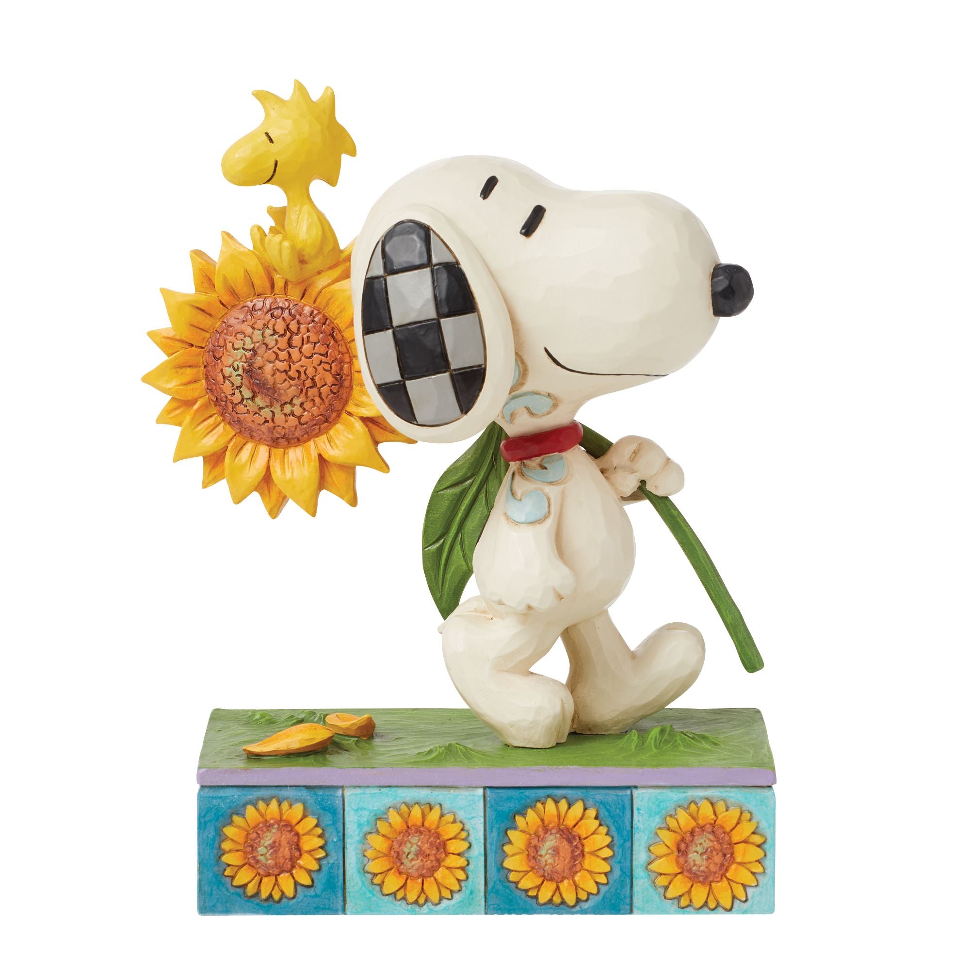 スヌーピー&ウッドストック サンフラワー Snoopy & Woodstock w/ Sunflowe – Jim Shore
