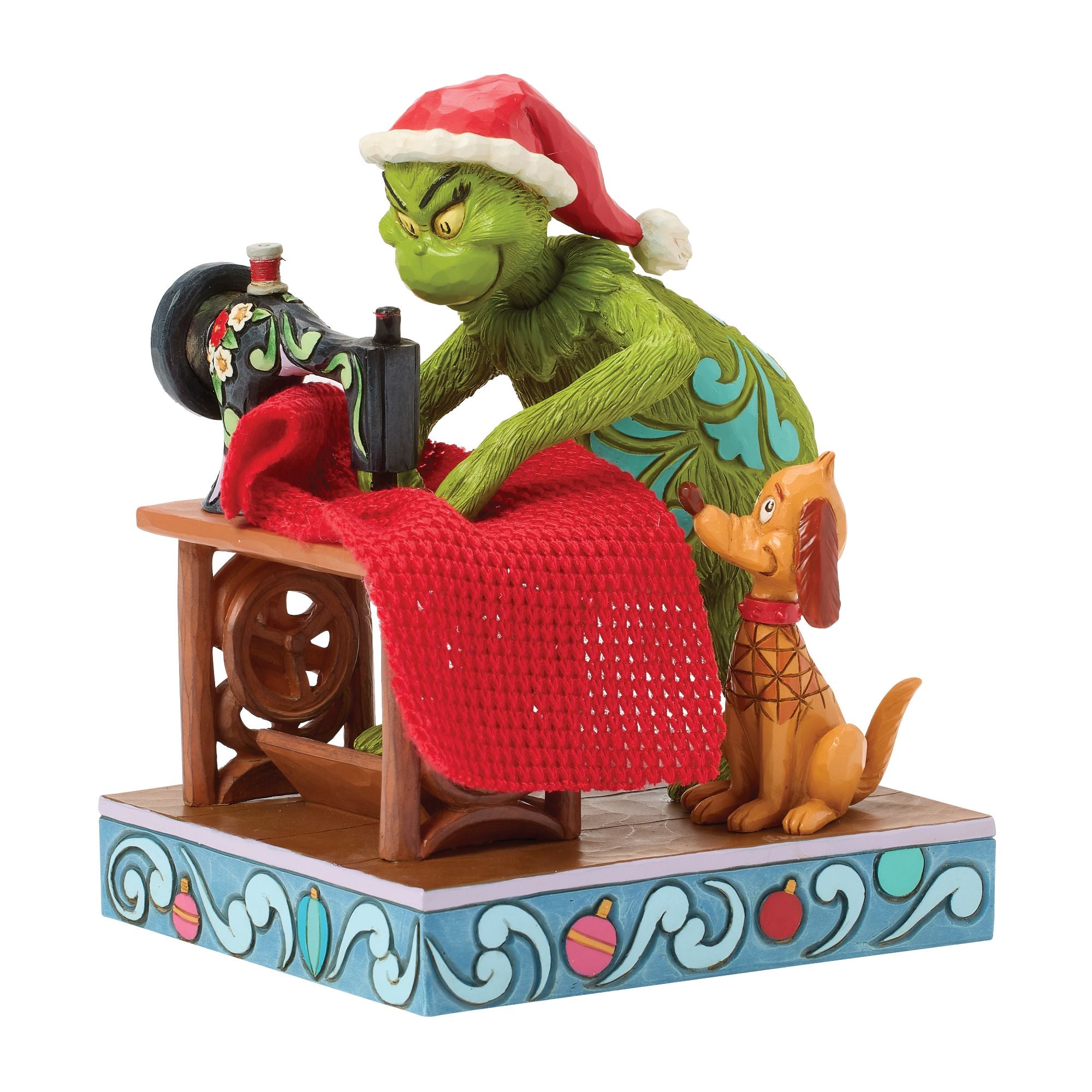新品　Jim Shore ジムショア　グリンチ フィギュア クリスマス Grinch Sewing Santa Suit Fig – Jim Shore