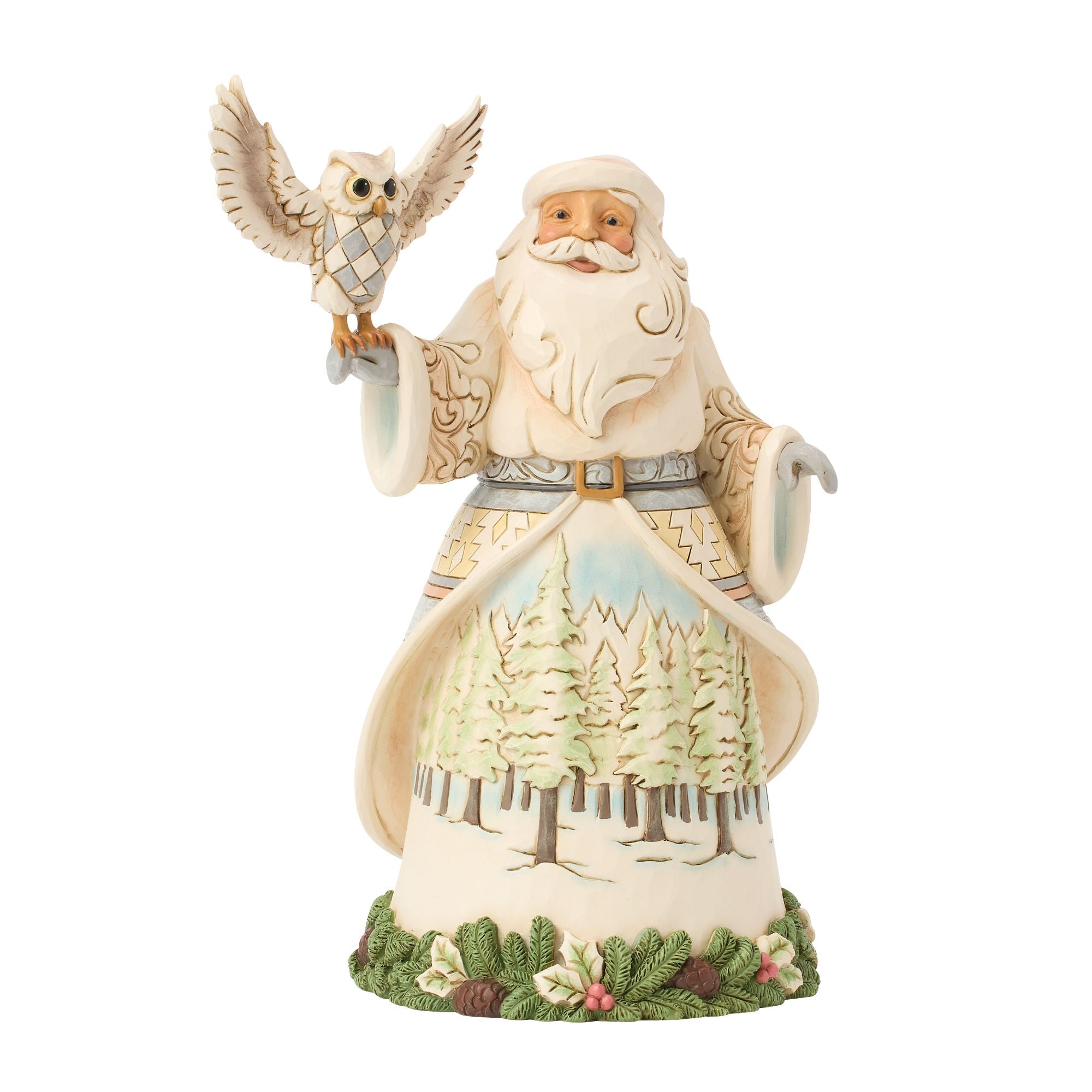 Wdlnd Santa with Owl Figurine – Jim Shore