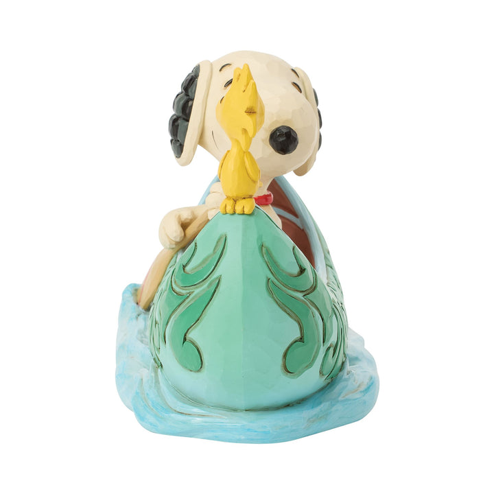 Snoopy and Woodstock in Canoe
