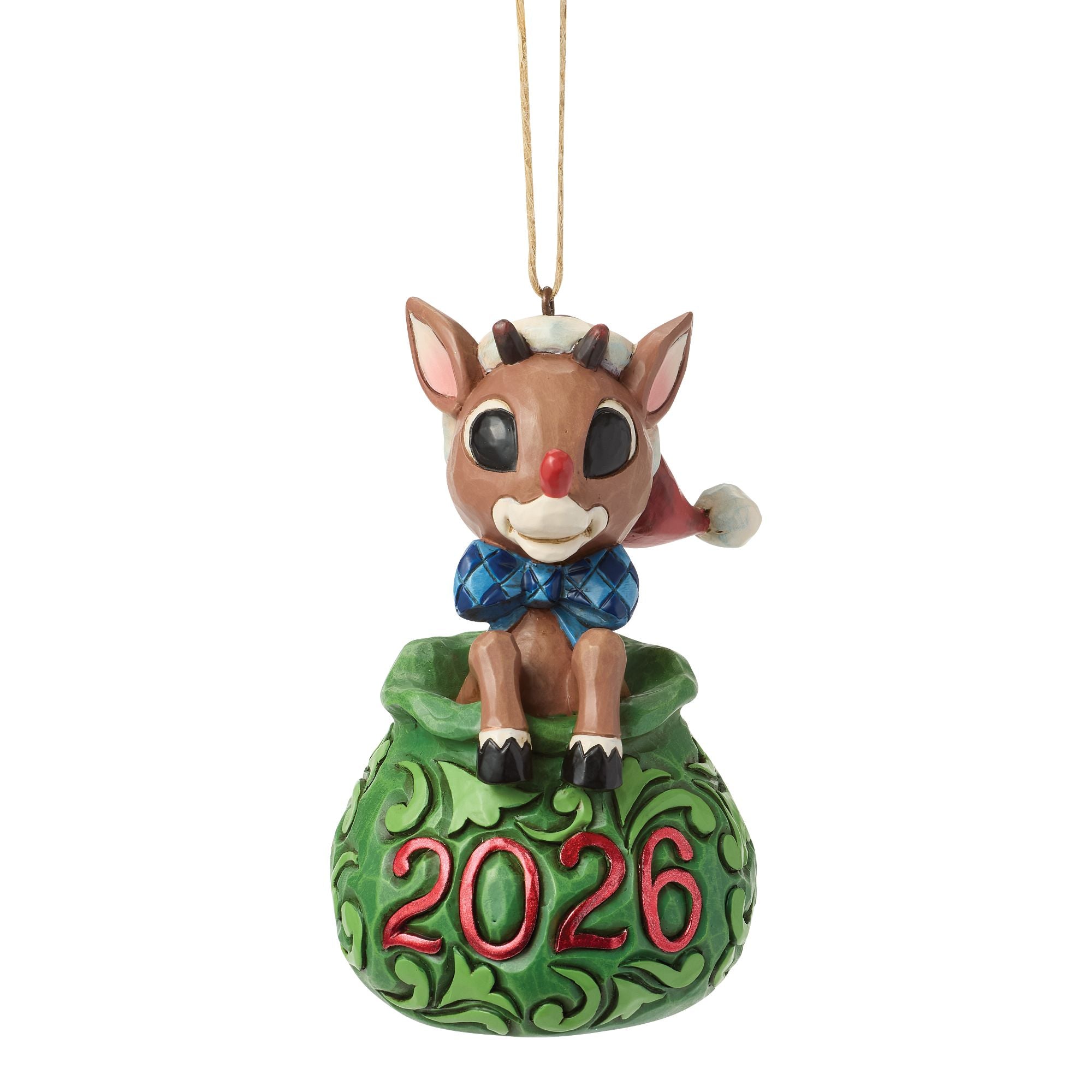 Dated 2026 Rudolph in Bag H/O – Jim Shore