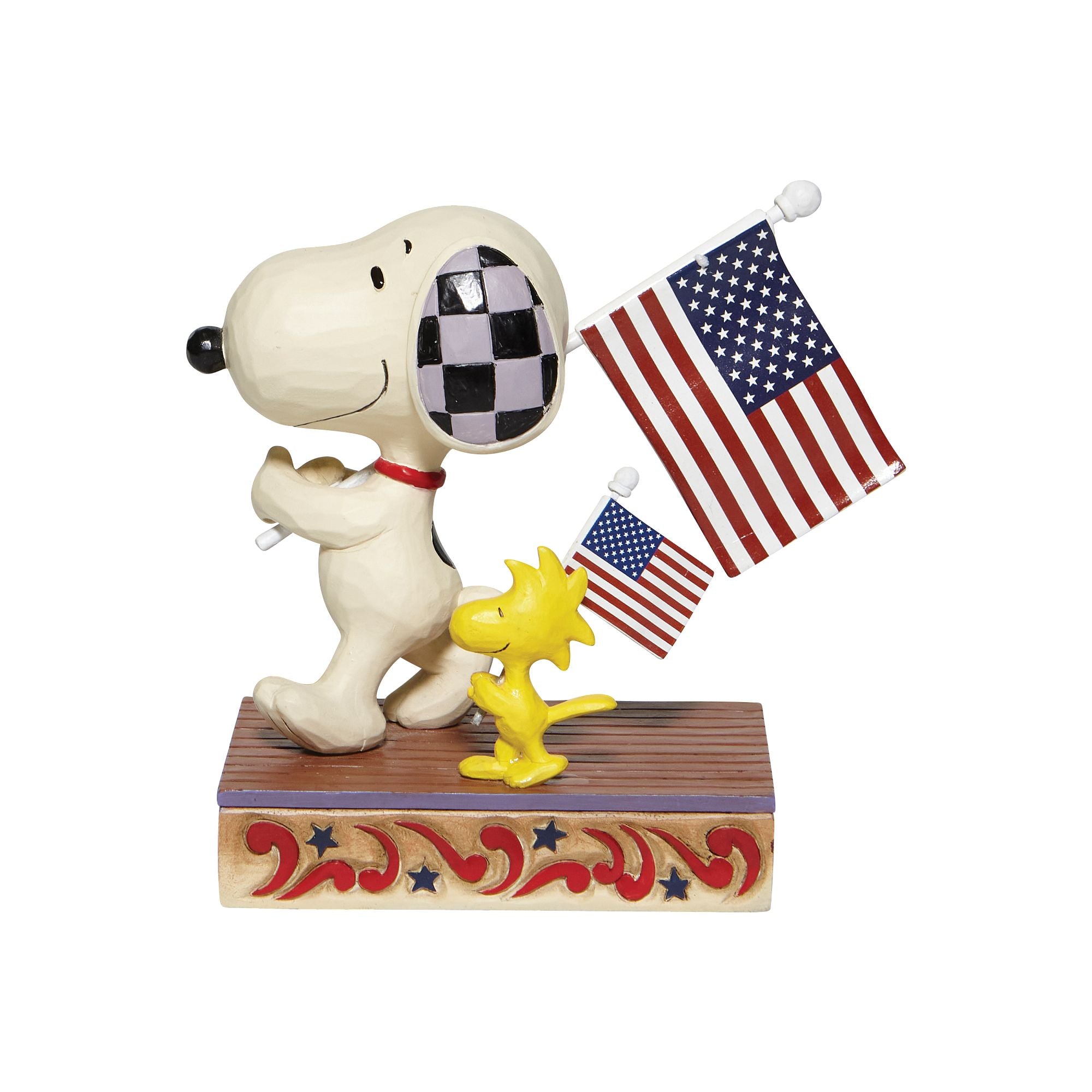Snoopy/Woodstock with Flags – Jim Shore