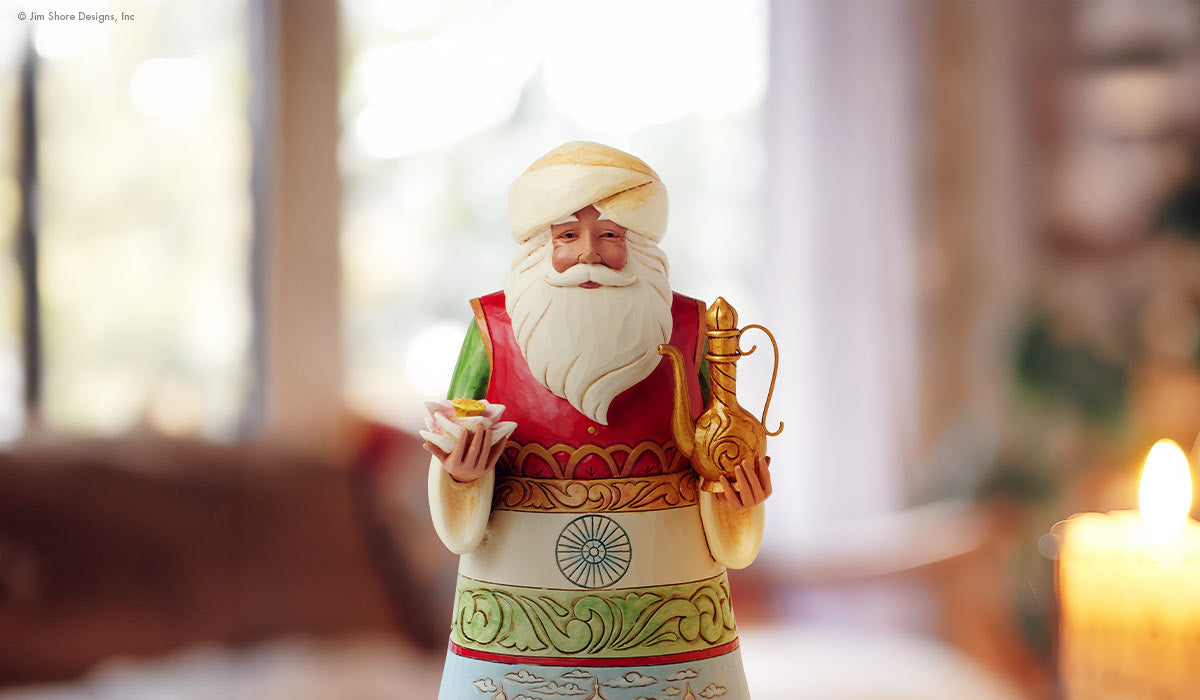 Santa Inindia Jim Shore’s New Indian Santa – Santa’s Around the World Collection