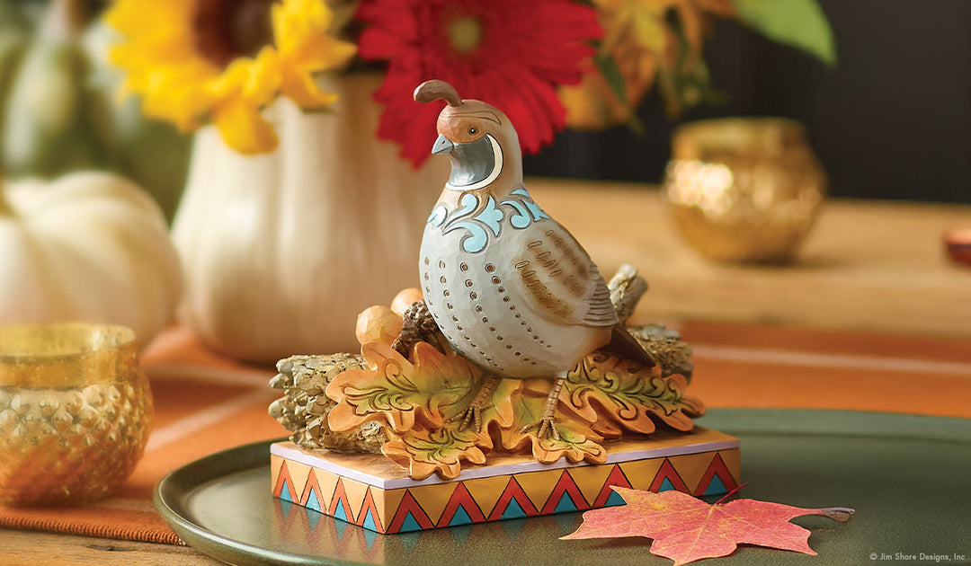 Jim Shore Quail Figurine