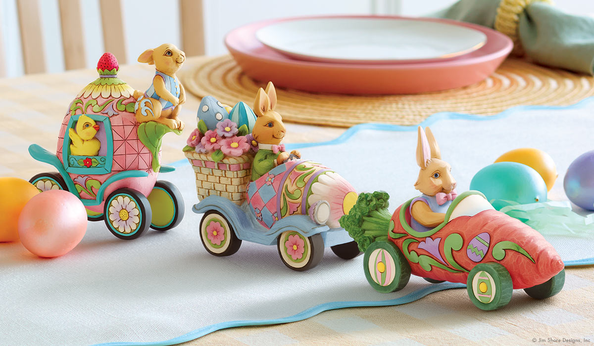 Jim Shore's Easter Bunny train