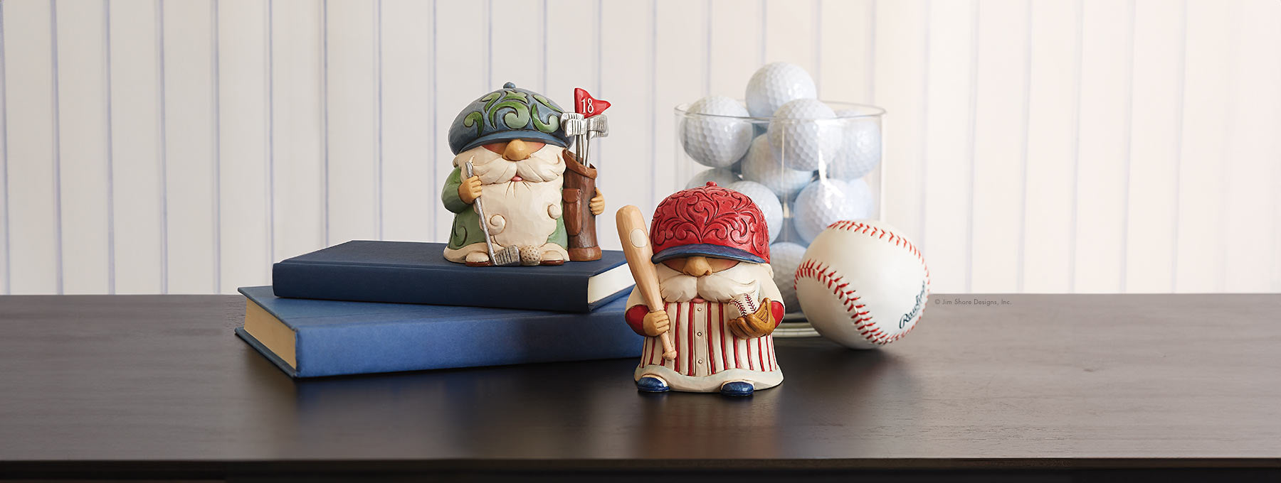 Jim Shore Sports gnome figurines