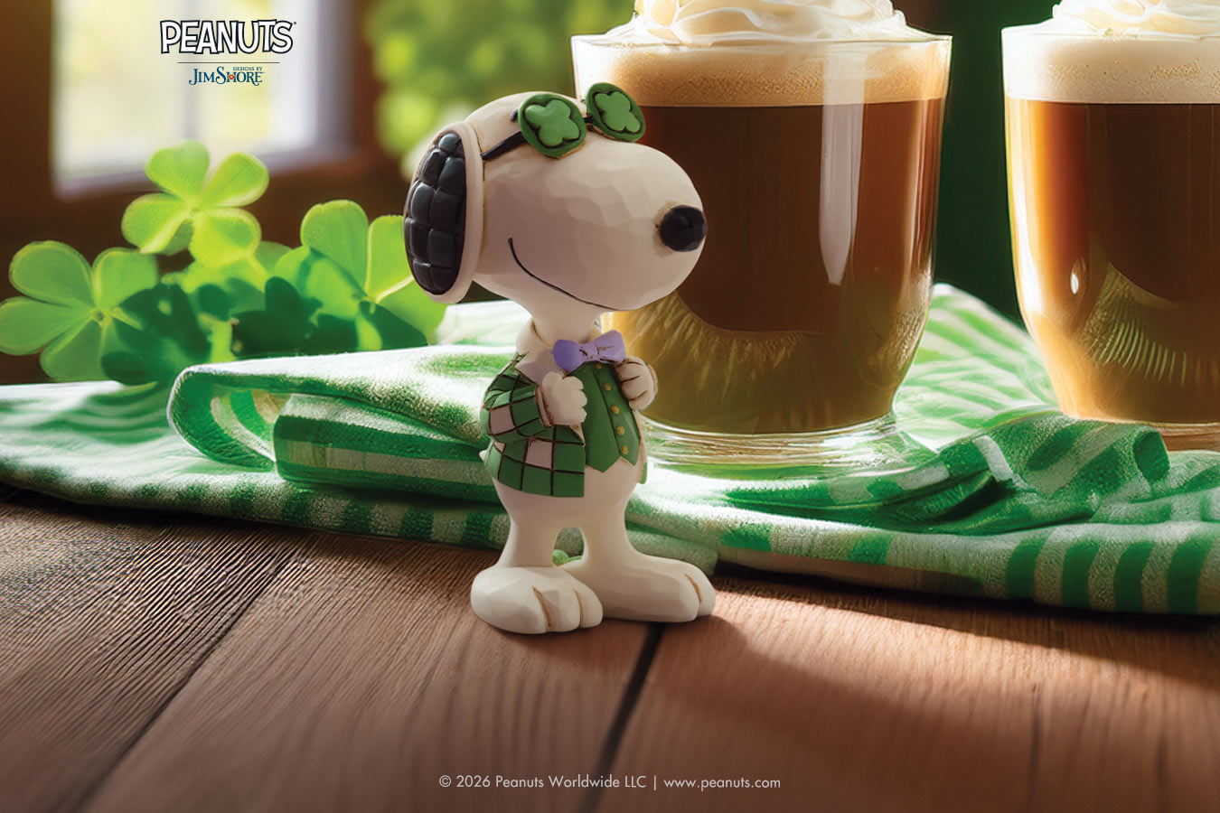 Jim Shore's Snoopy with Green glasses