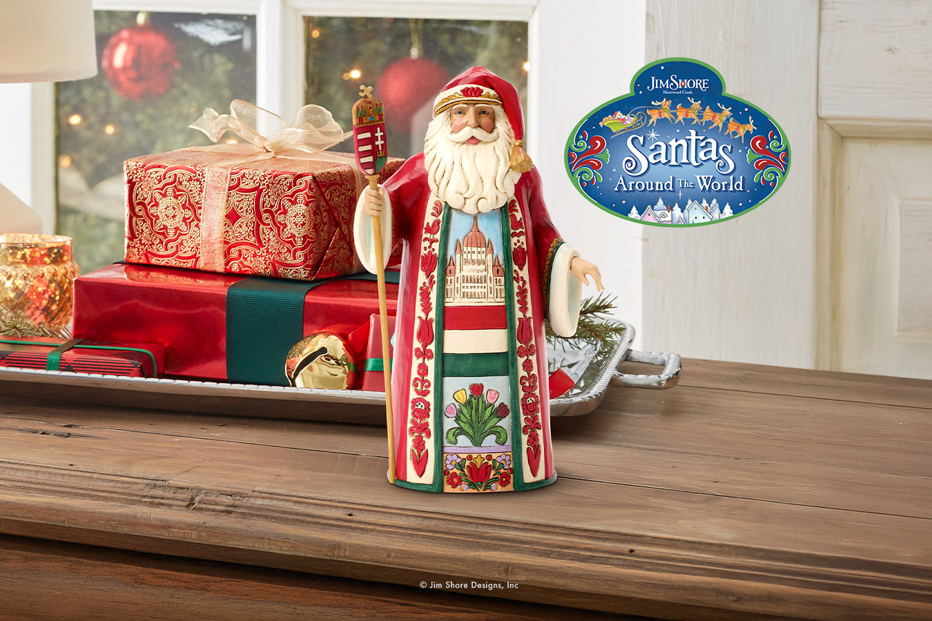 Jim Shore's Santa around the world figurine