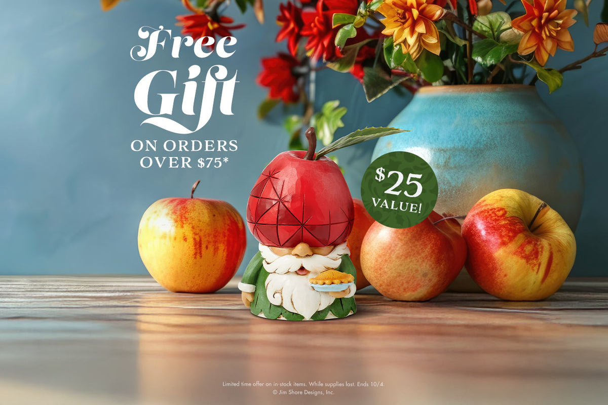 Jim Shore's Apple Gnome Gift With Purchase Promotion