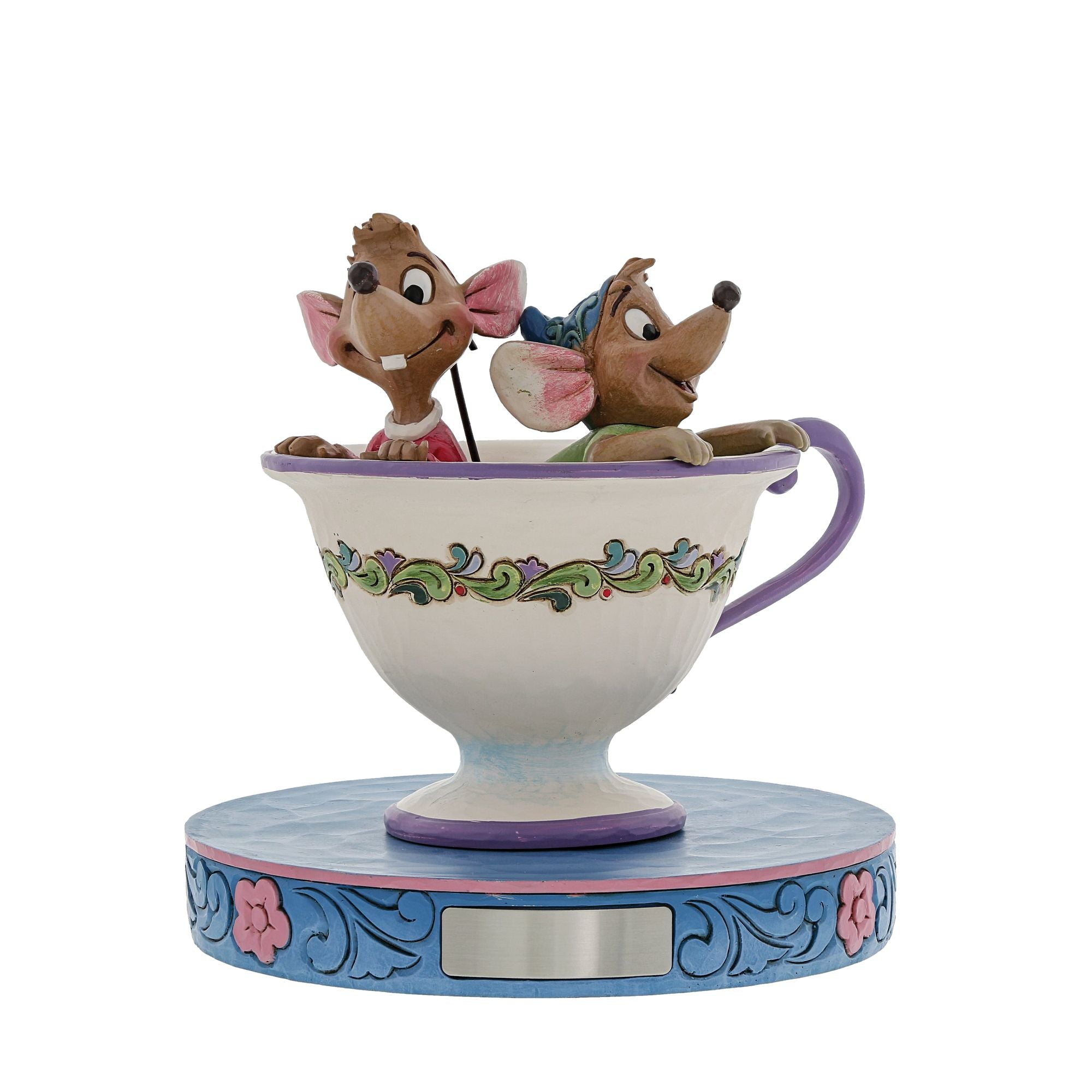 Jaq and Gus in Tea Cup – Jim Shore