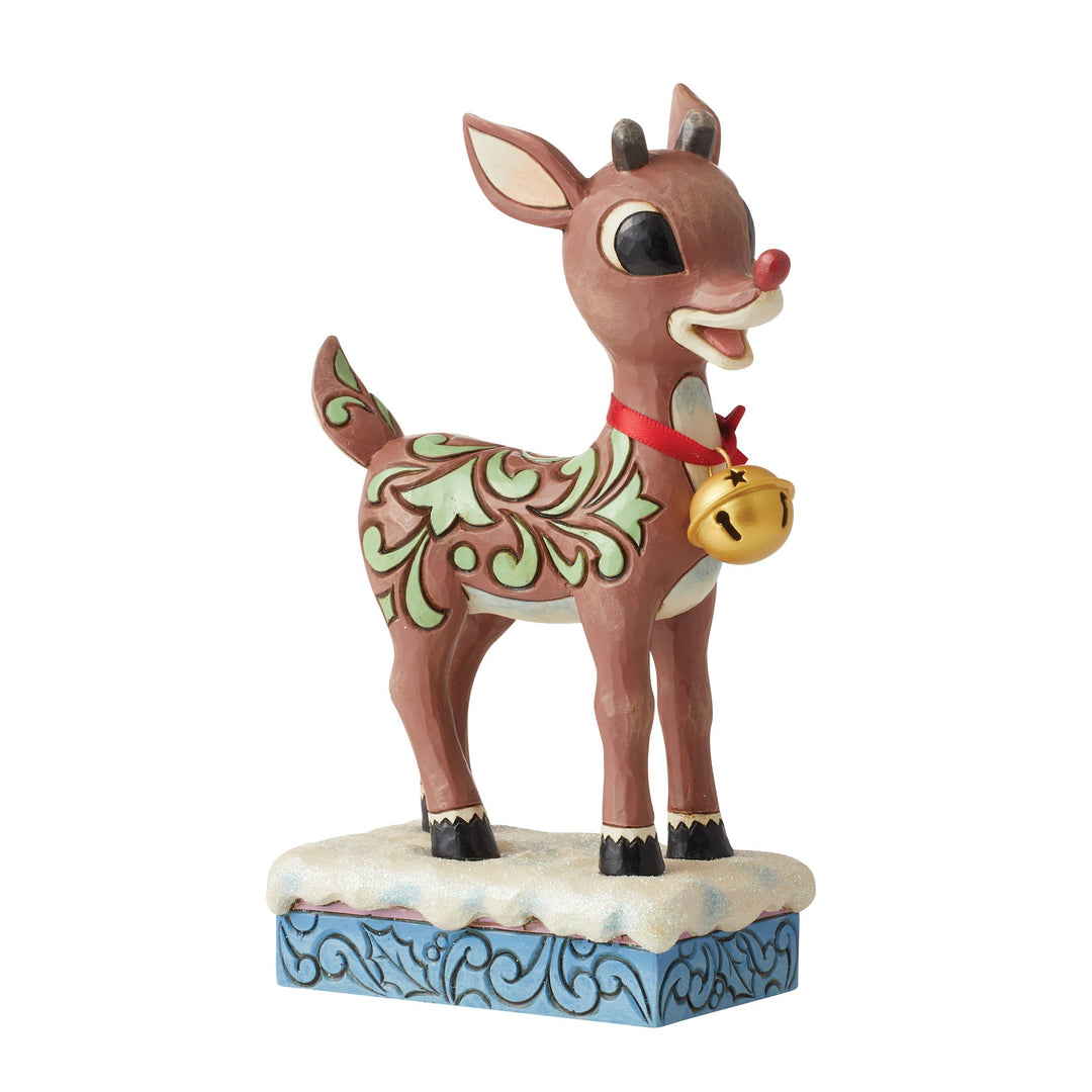 Rudolph w/Oversized Jingle Bel