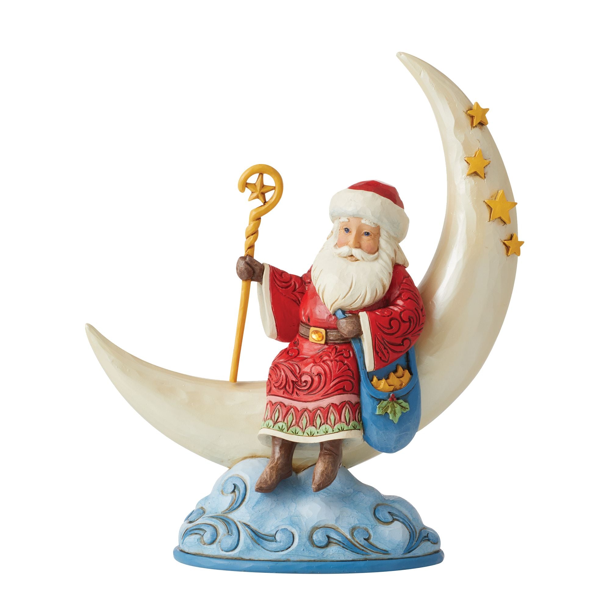 HARMONIER サンタクロース Santa on Cresent Moon Figurine – Jim Shore