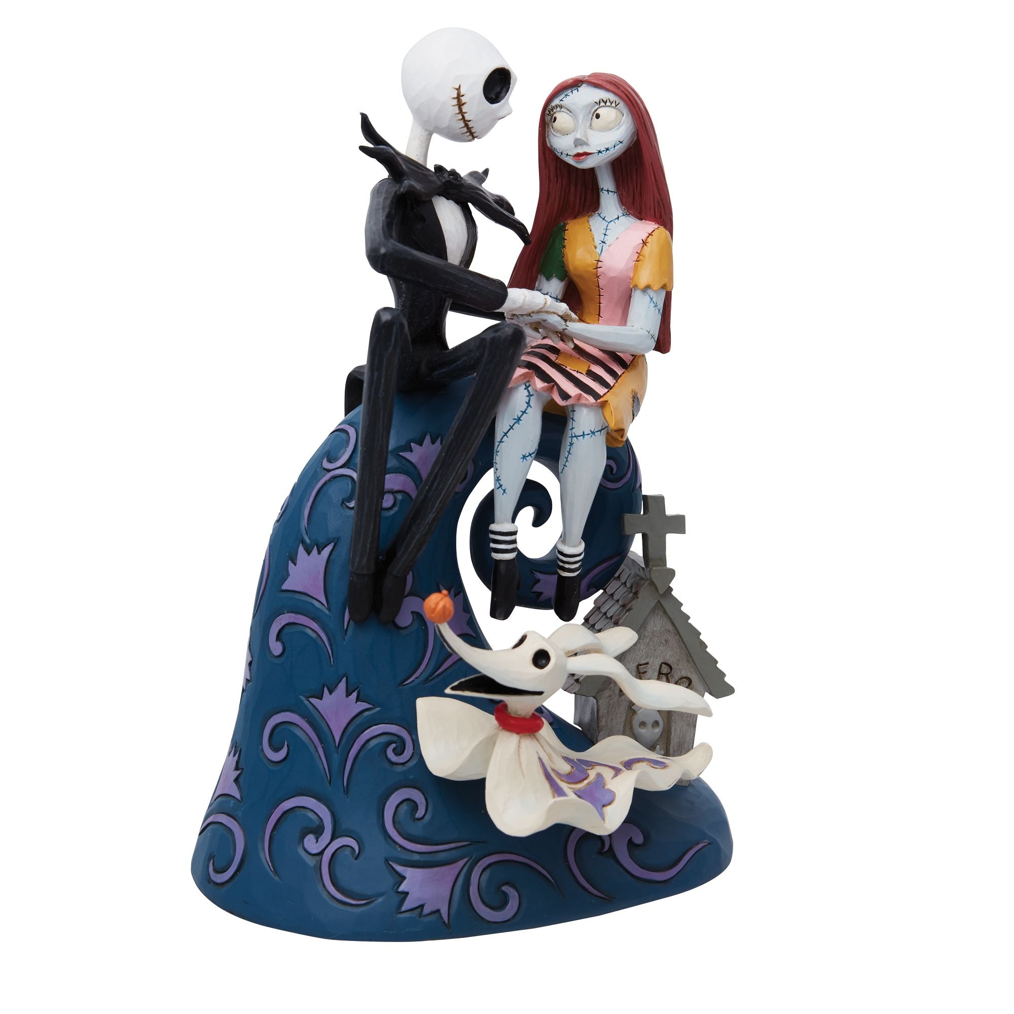 ナイトメア・ビフォア・クリスマス Jack sary zero お月様フィギュア Jack, Sally & Zero on Hill – Jim Shore