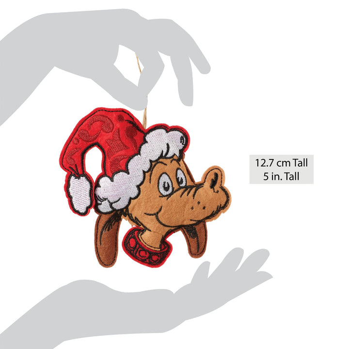 Felt Max in Santa Hat Ornament