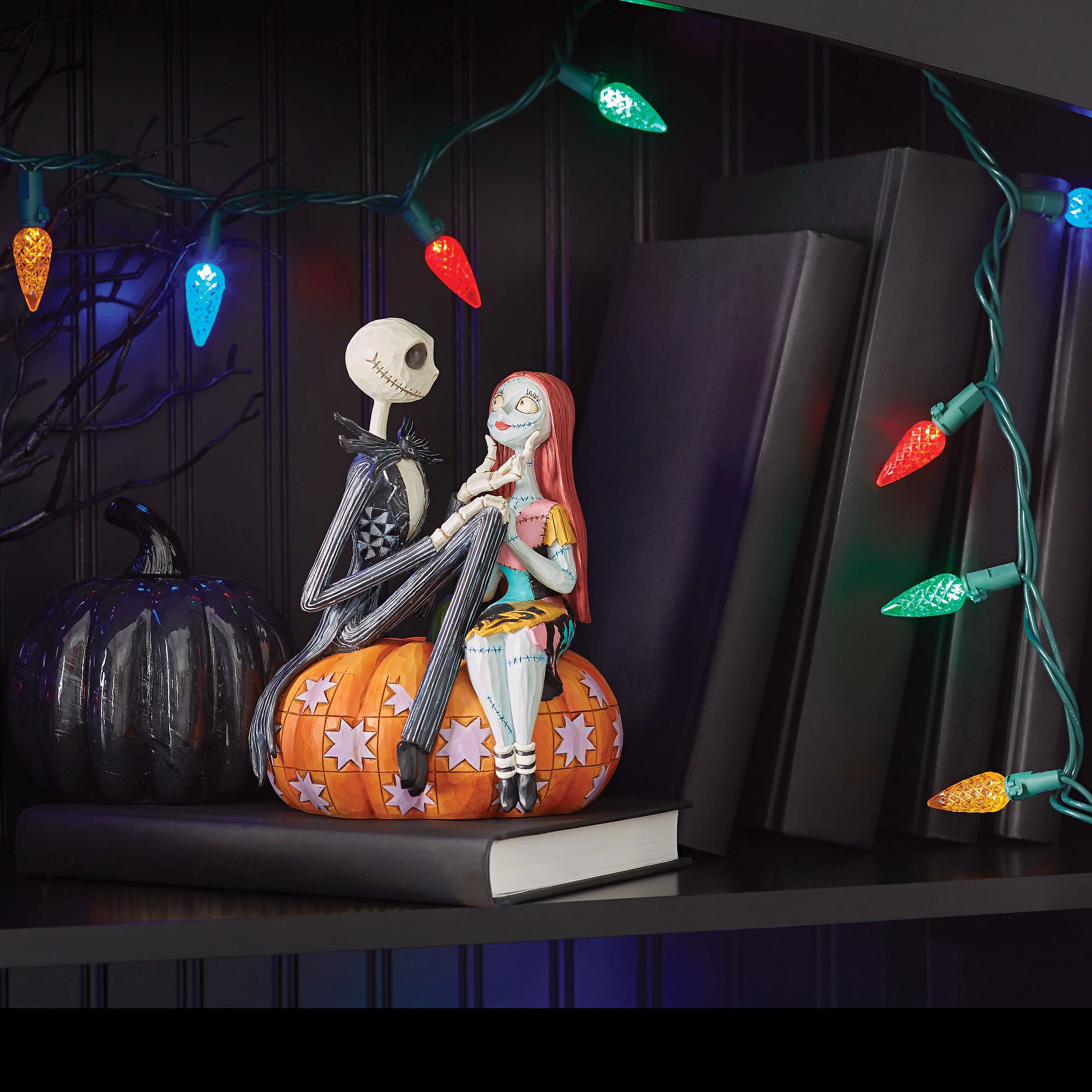 Jack & Sally on Pumpkin – Jim Shore