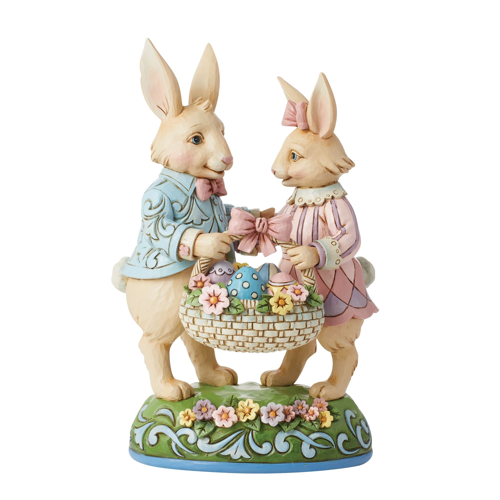Bunny Couple with Basket Fig – Jim Shore