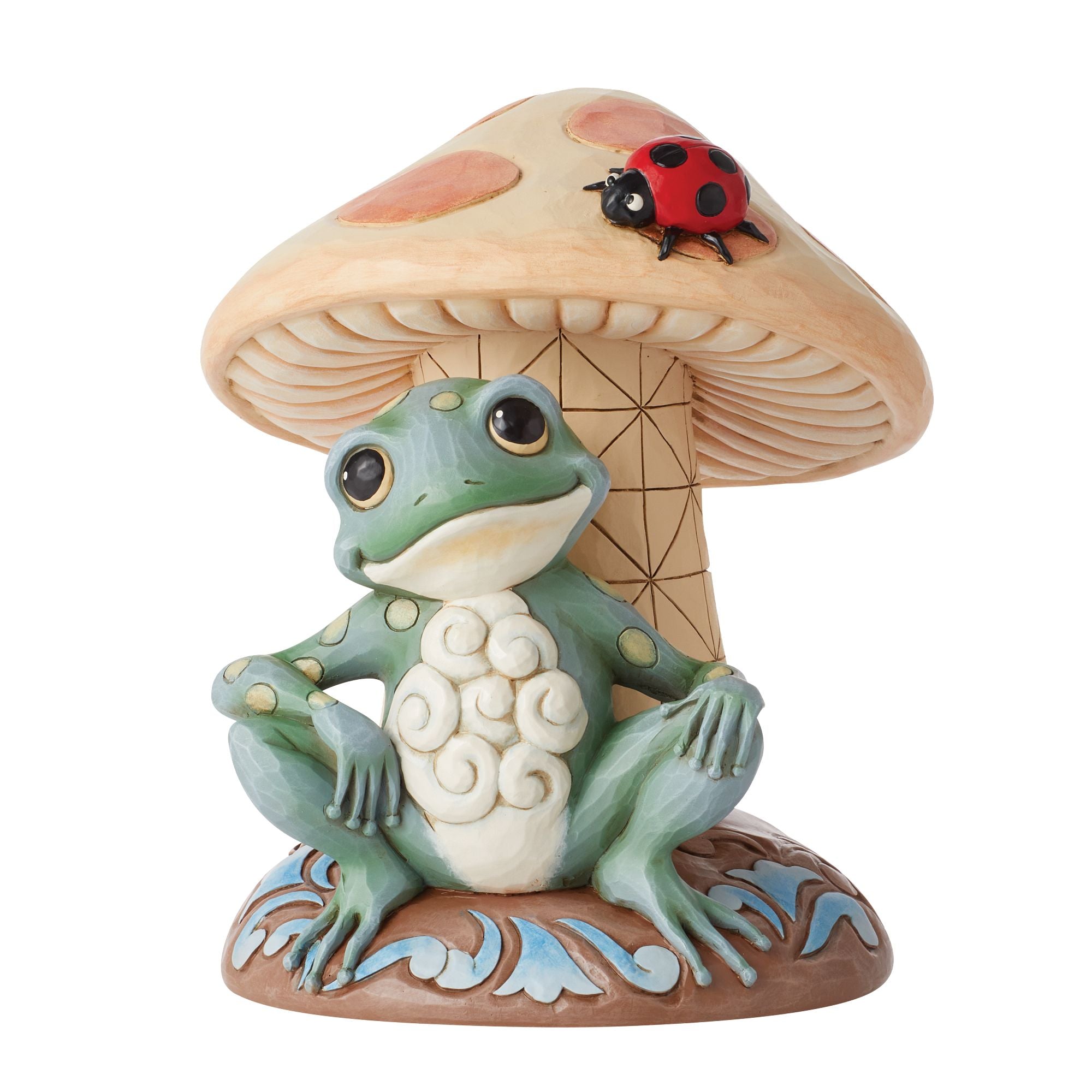 Frog Leaning on Mushroom Fig – Jim Shore