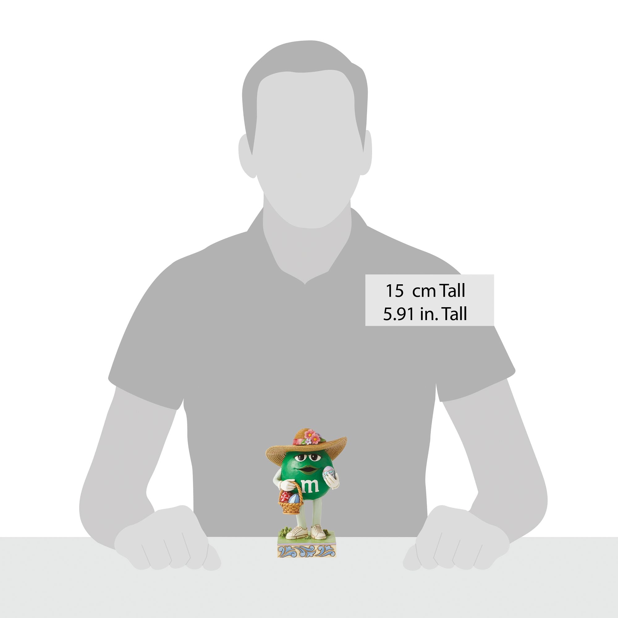 M&M'S Green Character w/Basket – Jim Shore