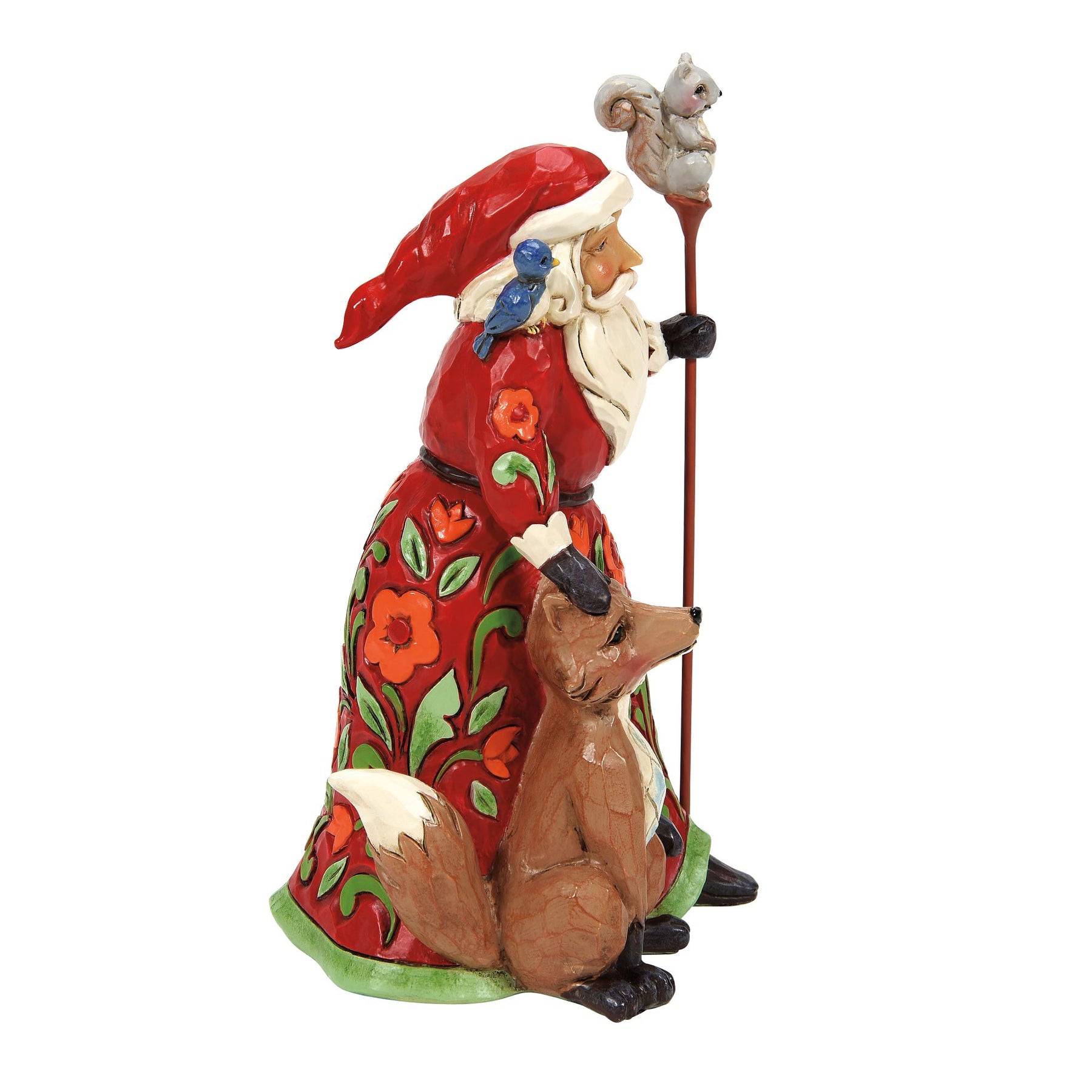 (7月VIP 15%off中) きつねのしっぽ♪です❣0626 Santa with Fox Figurine – Jim Shore
