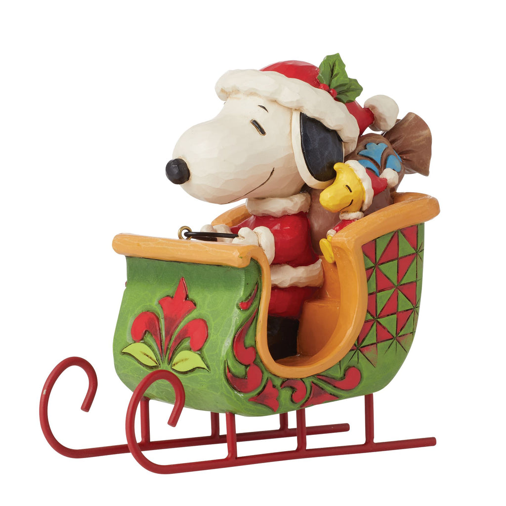 Snow Man - スヌ Woodstocks Building Snoopy Snowman - Jim Shore Peanuts(ジム