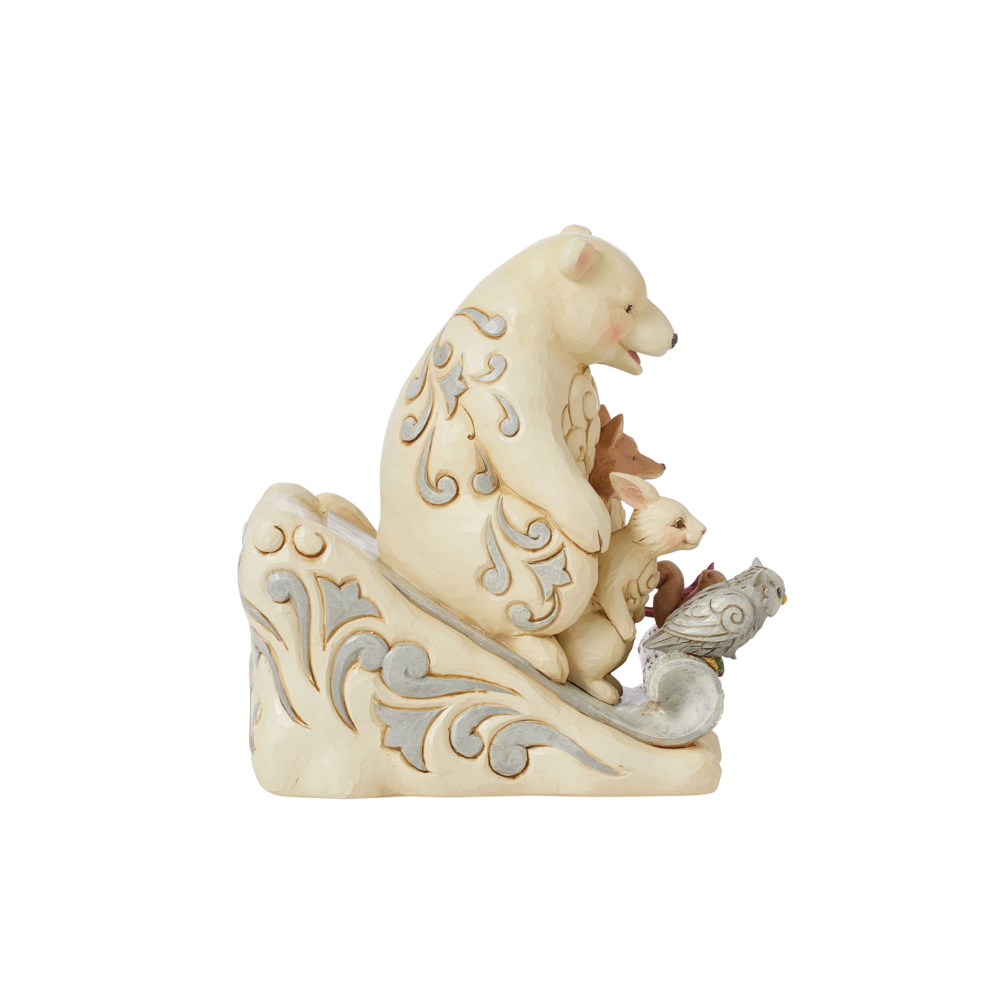 Woodland Animals On Toboggan