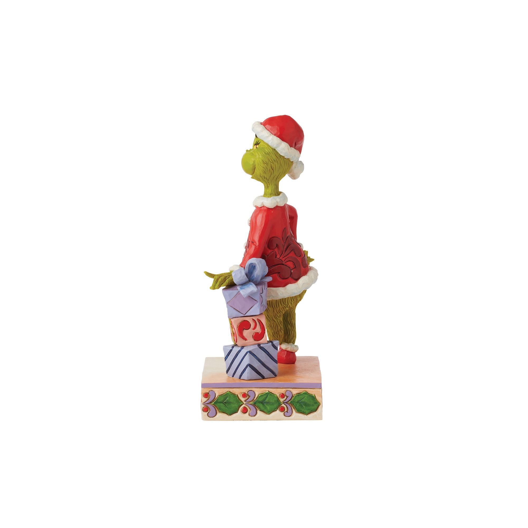 Grinch Leaning on Gifts – Jim Shore
