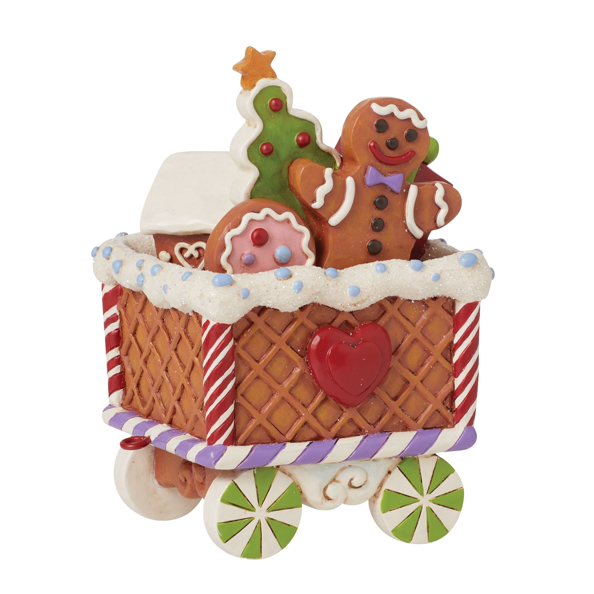 Jim Shore Heartwood Creek Gingerbread Train Car Figurine - Thumbnail 2