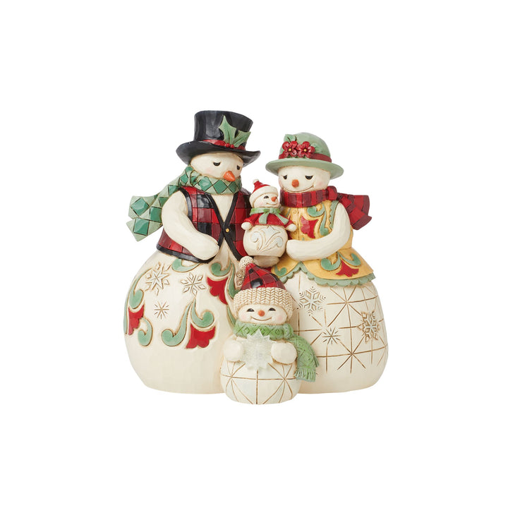 Highlnd Gln Snowmen Family Fig