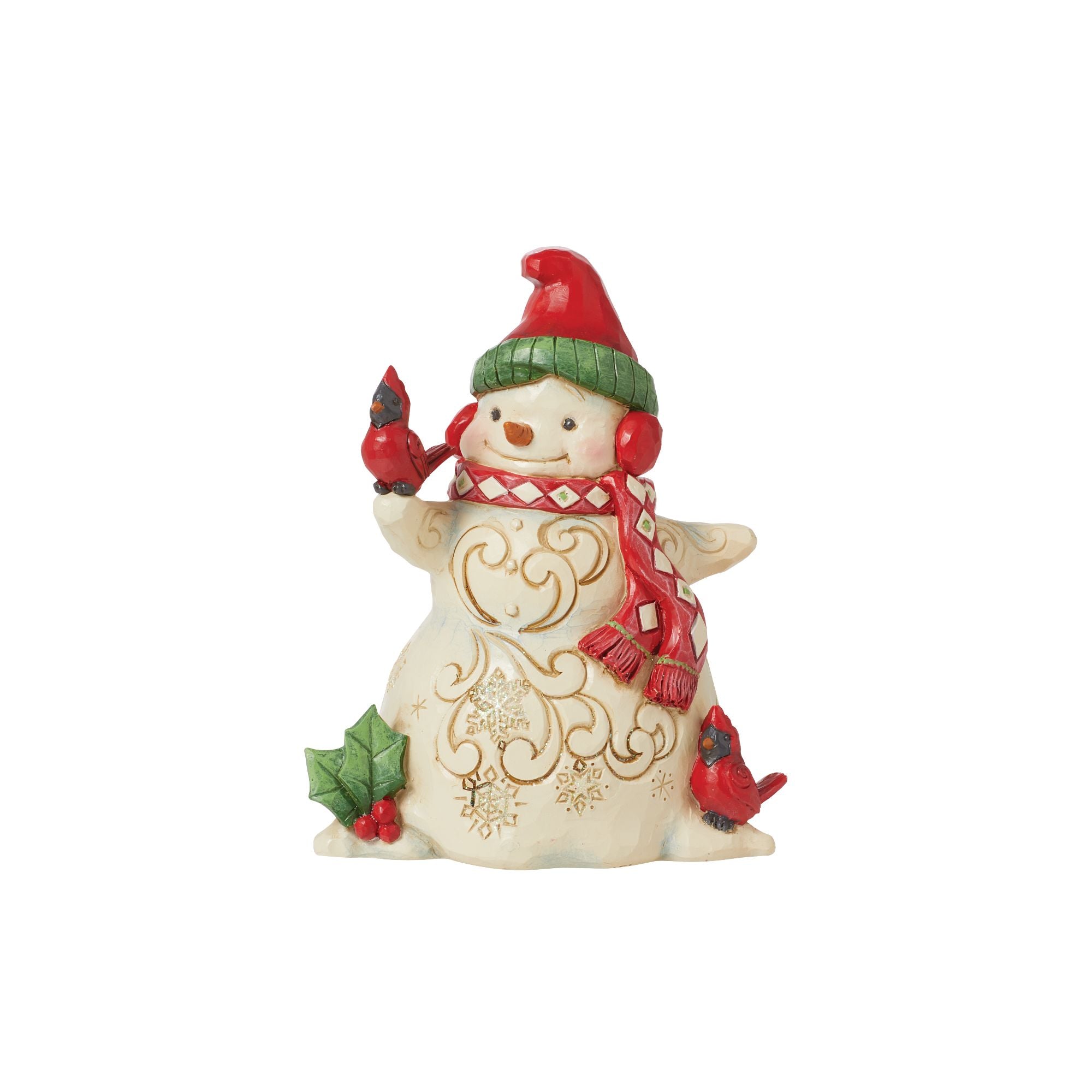 Snowman with Earmuffs Figurine – Jim Shore