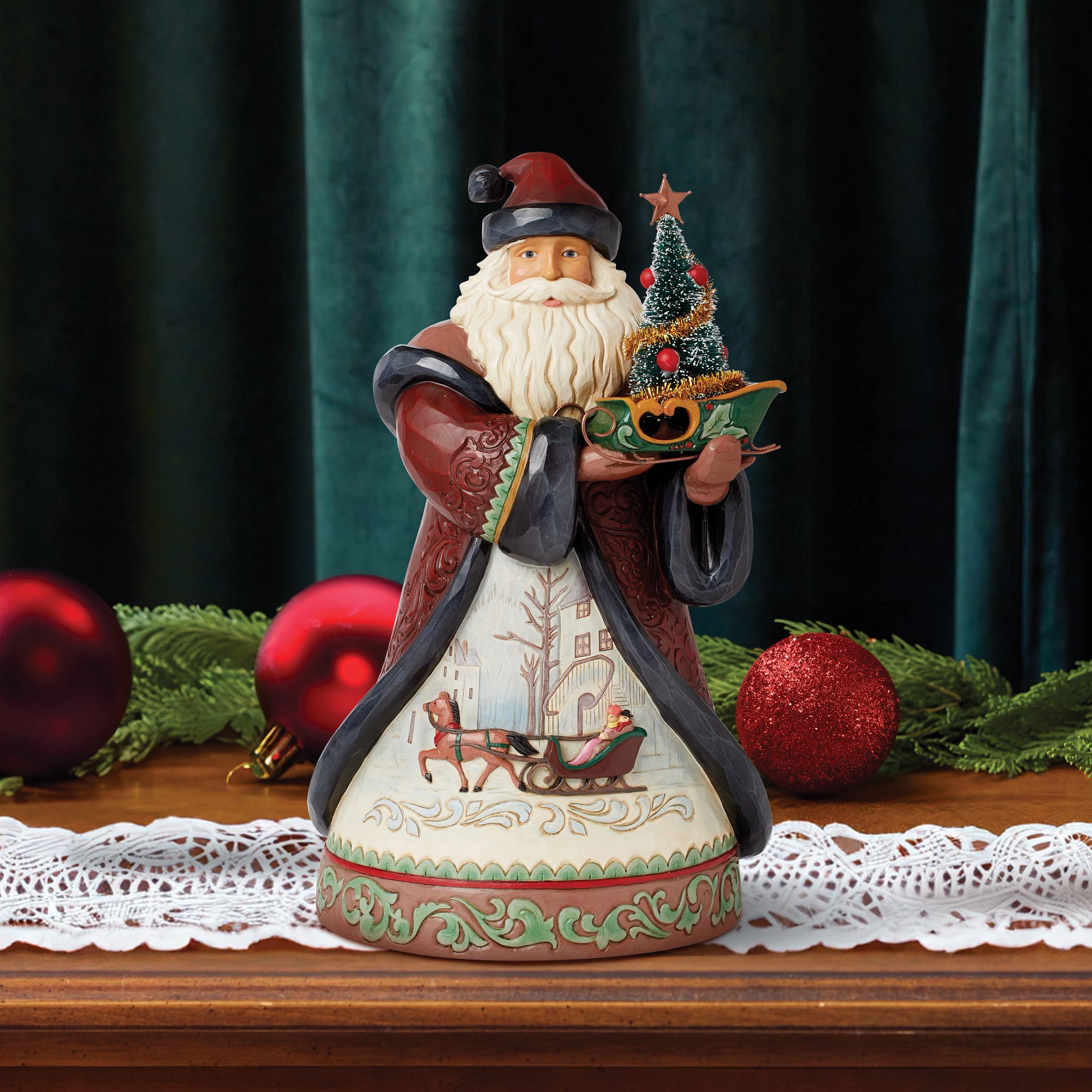 Holiday Manor Santa Sled Fig - Thumbnail 2
