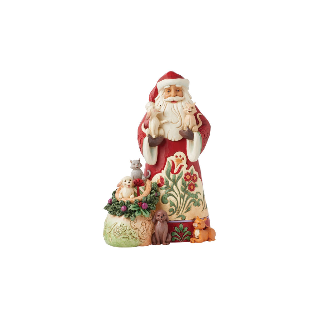 Santa with Pets Figurine – Jim Shore