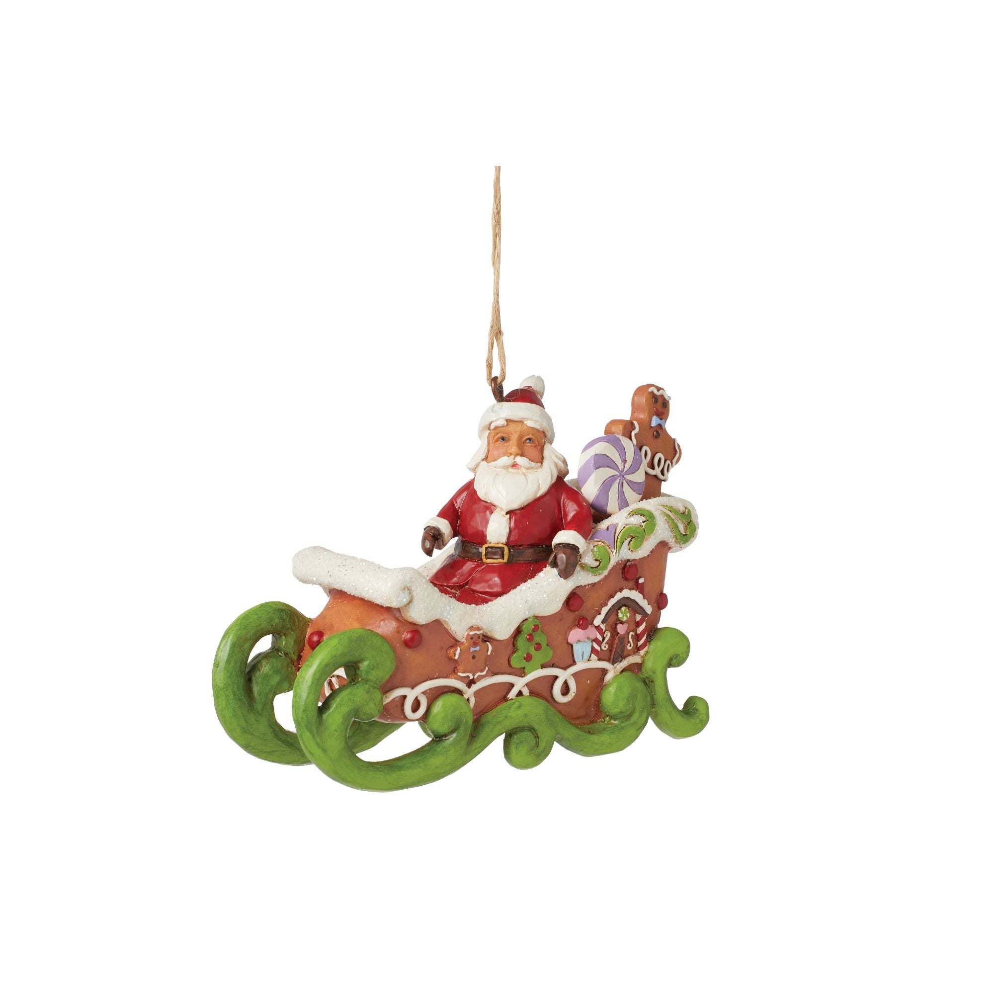 ちっちゃなりんりんお守りサシェ【ハリネズミ君とクリスマス】 Gingerbread Chrstms Sleigh Orn – Jim Shore