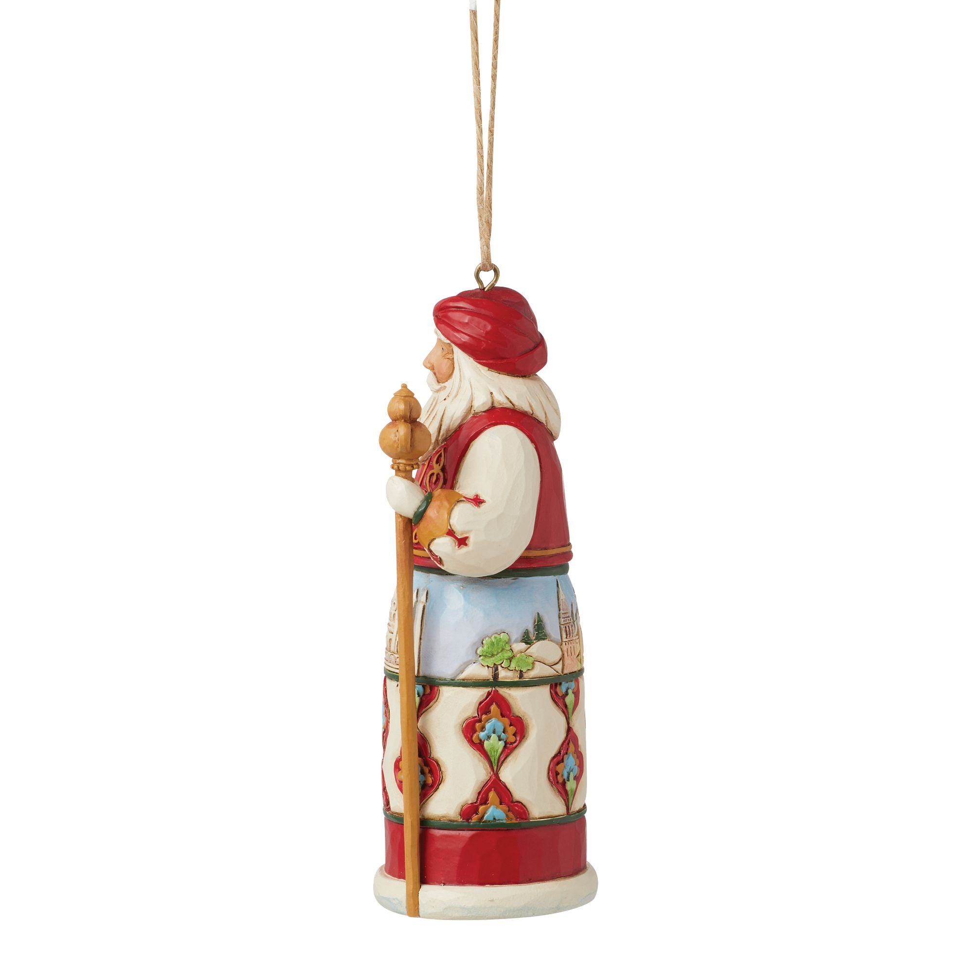 Santa Around World Turkey Ornament