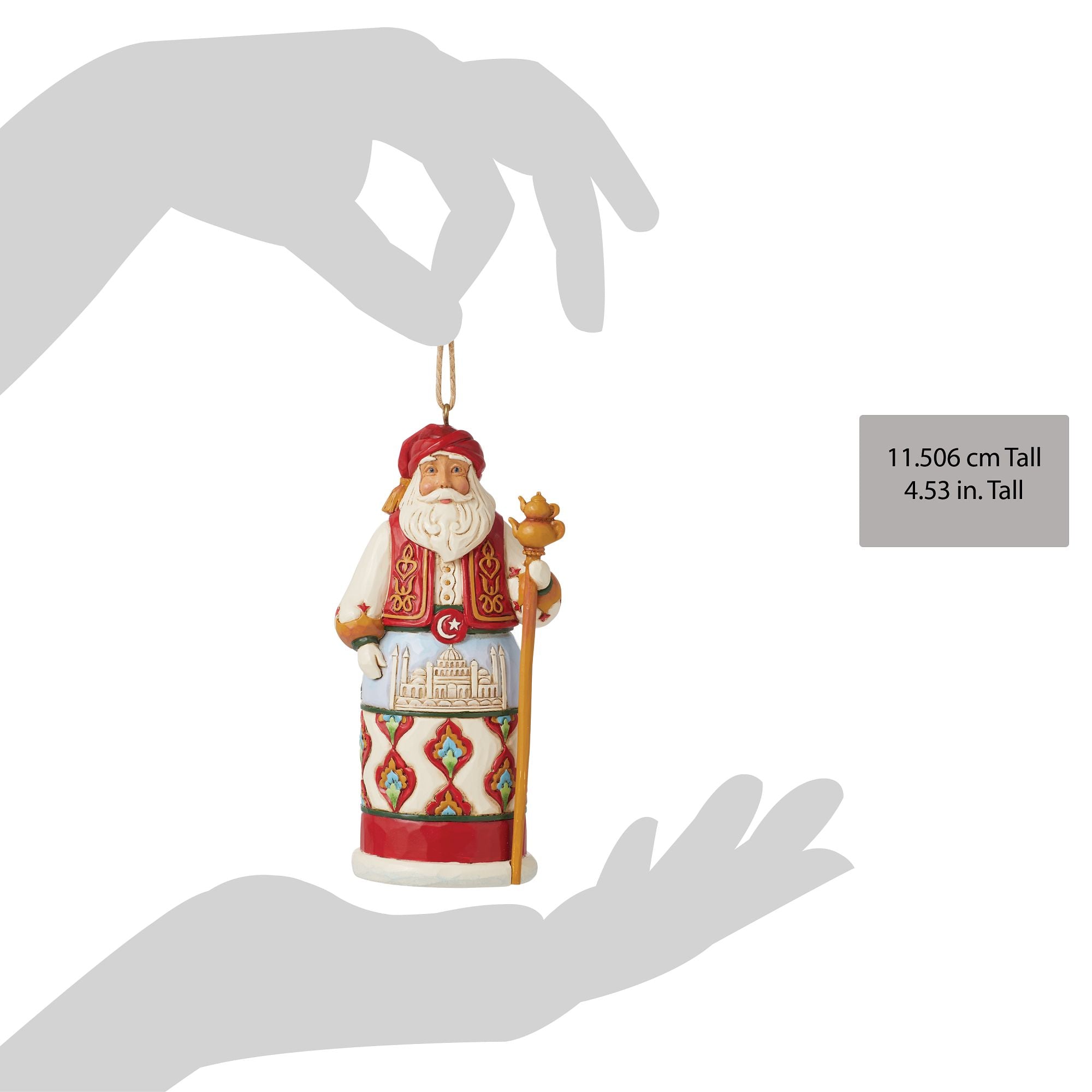 Santa Around World Turkey Ornament - Thumbnail 5