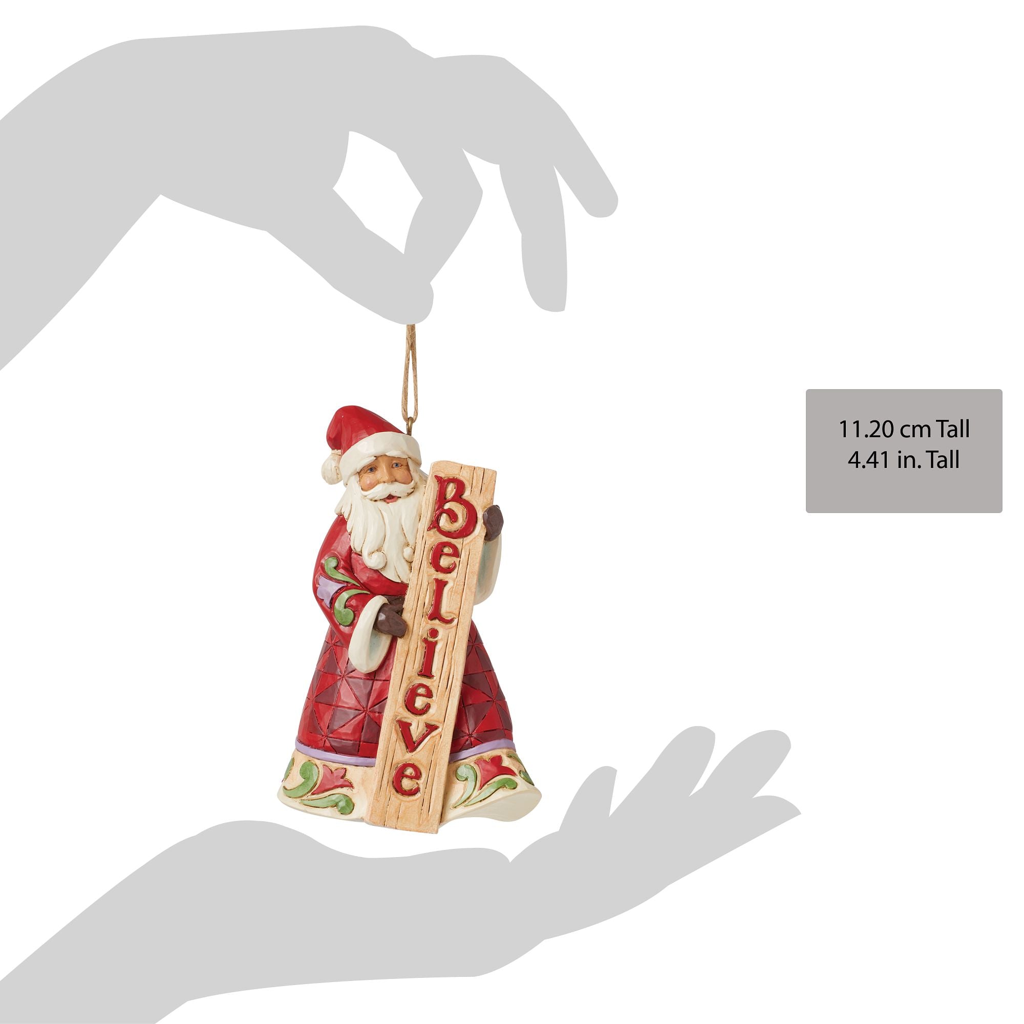 Santa with Porch Board Orn – Jim Shore