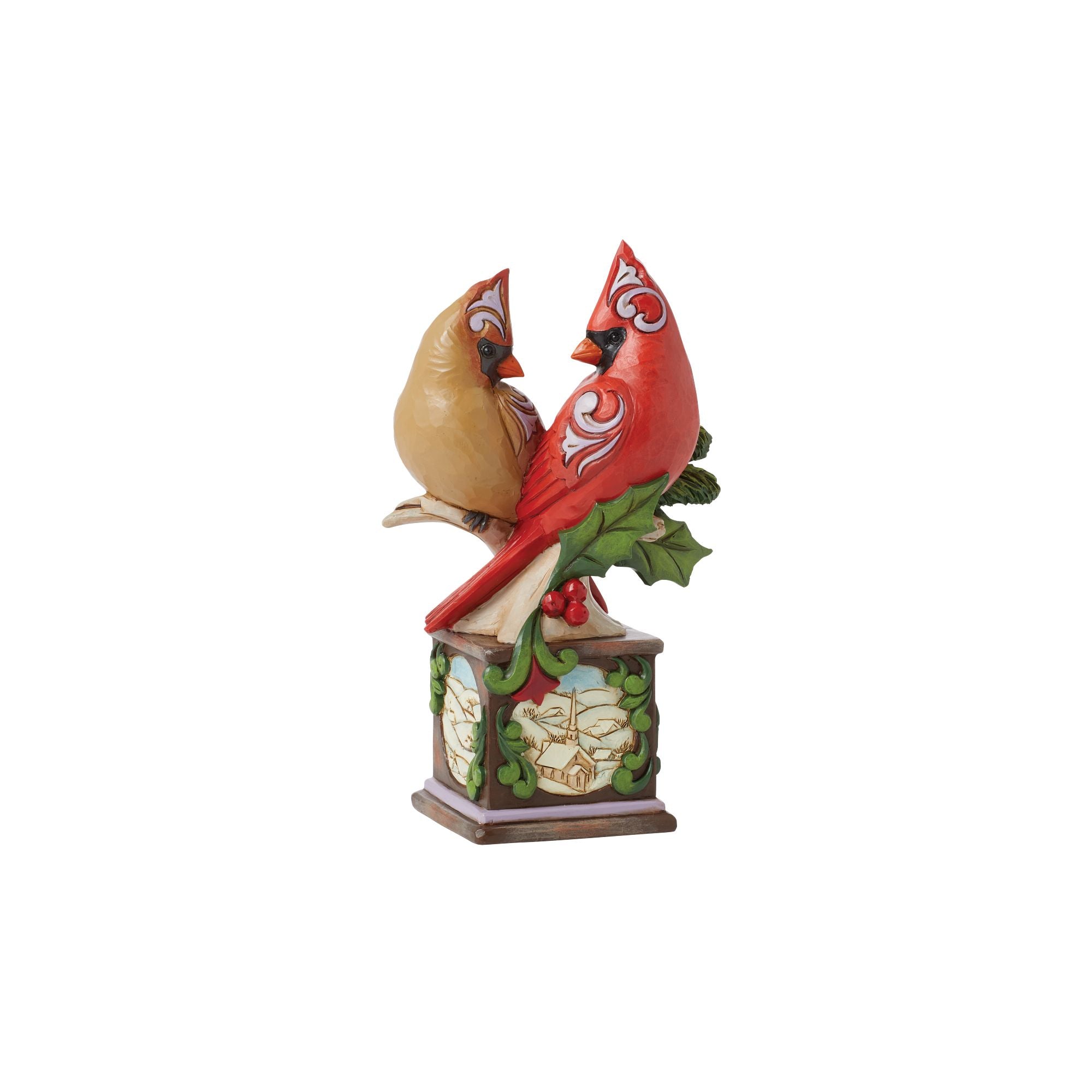 Cardinal Pair on Pedestal Figurine - Thumbnail 5