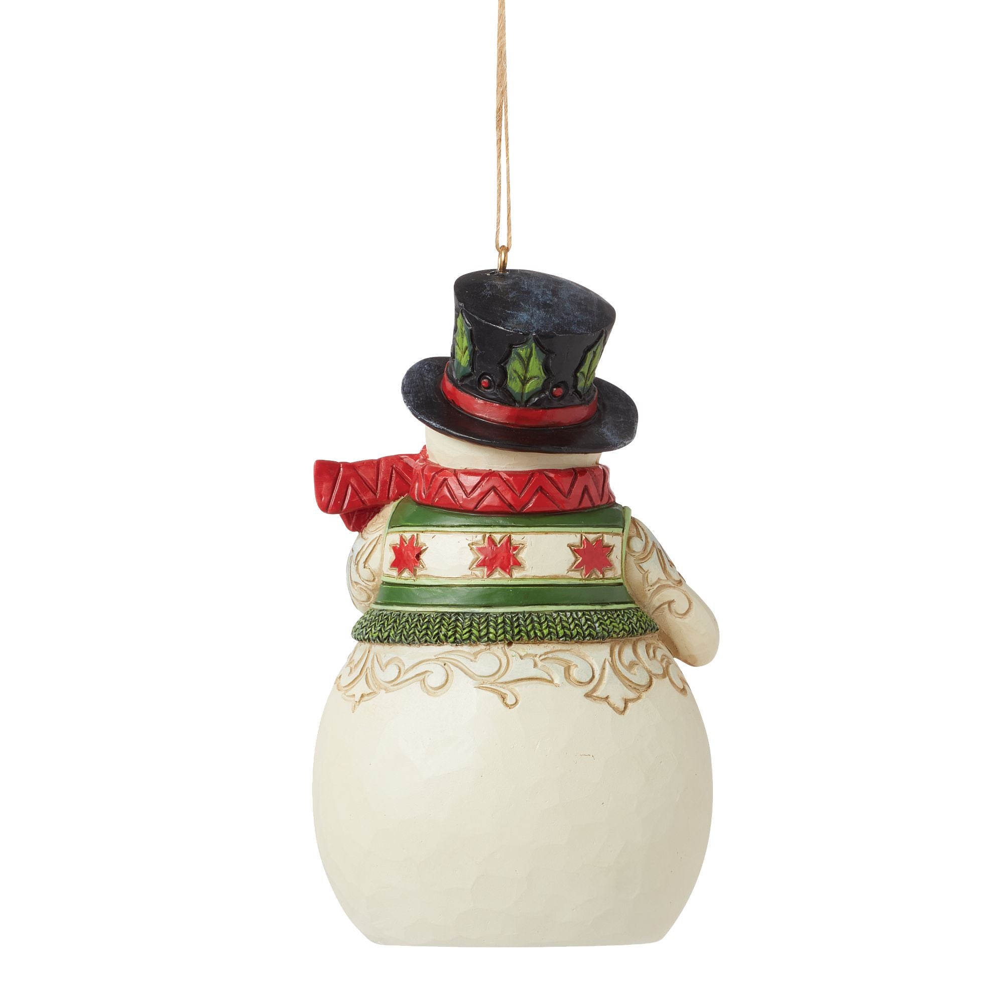 Jim Shore Snowman with Cardinal Ornament - Thumbnail 3