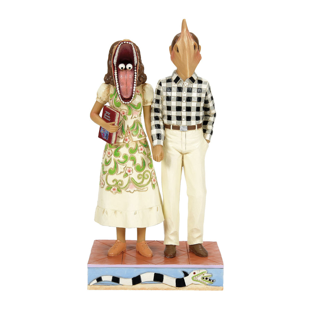 Adam & Barbara Scary Masks – Jim Shore