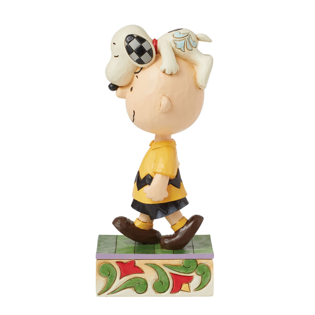 Snoopy on Charlie Brown's Head – Jim Shore