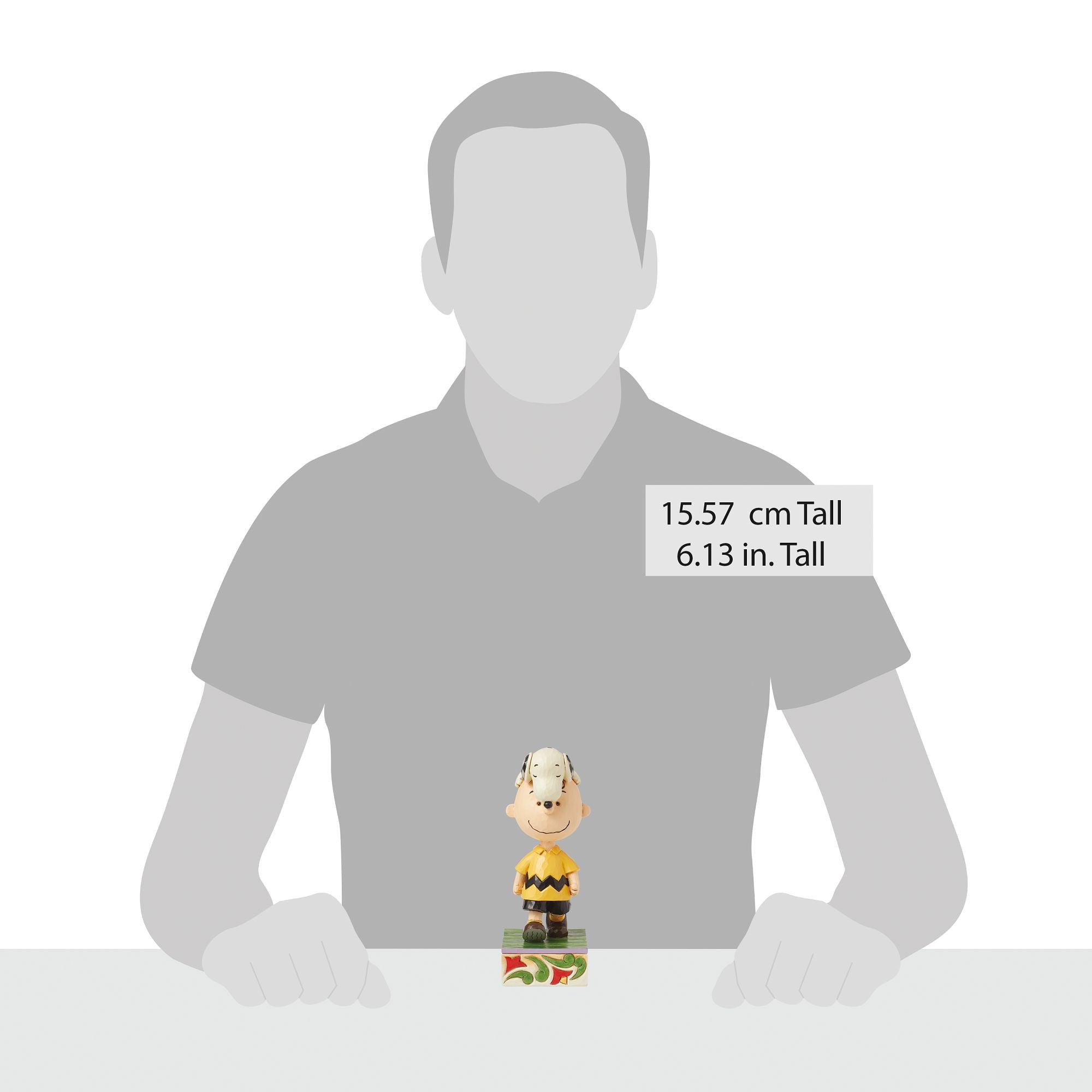 ジムショア　スヌーピーオンチャーリーブラウンズヘッド　ジムショアスヌーピー Snoopy on Charlie Brown's Head – Jim Shore
