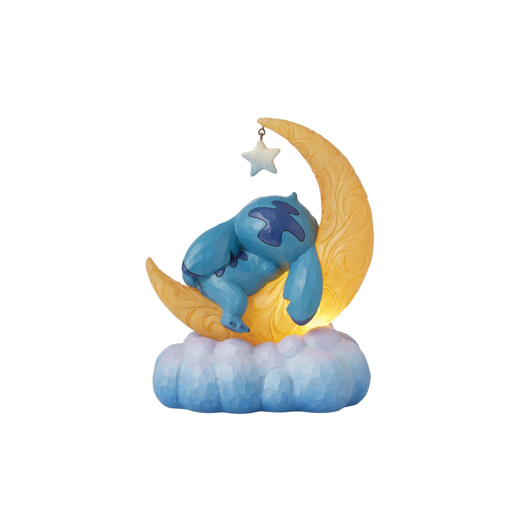 新品未開封☆Disney Traditions スティッチ ムーンライト Stitch & Scrump on LED Moon – Jim Shore