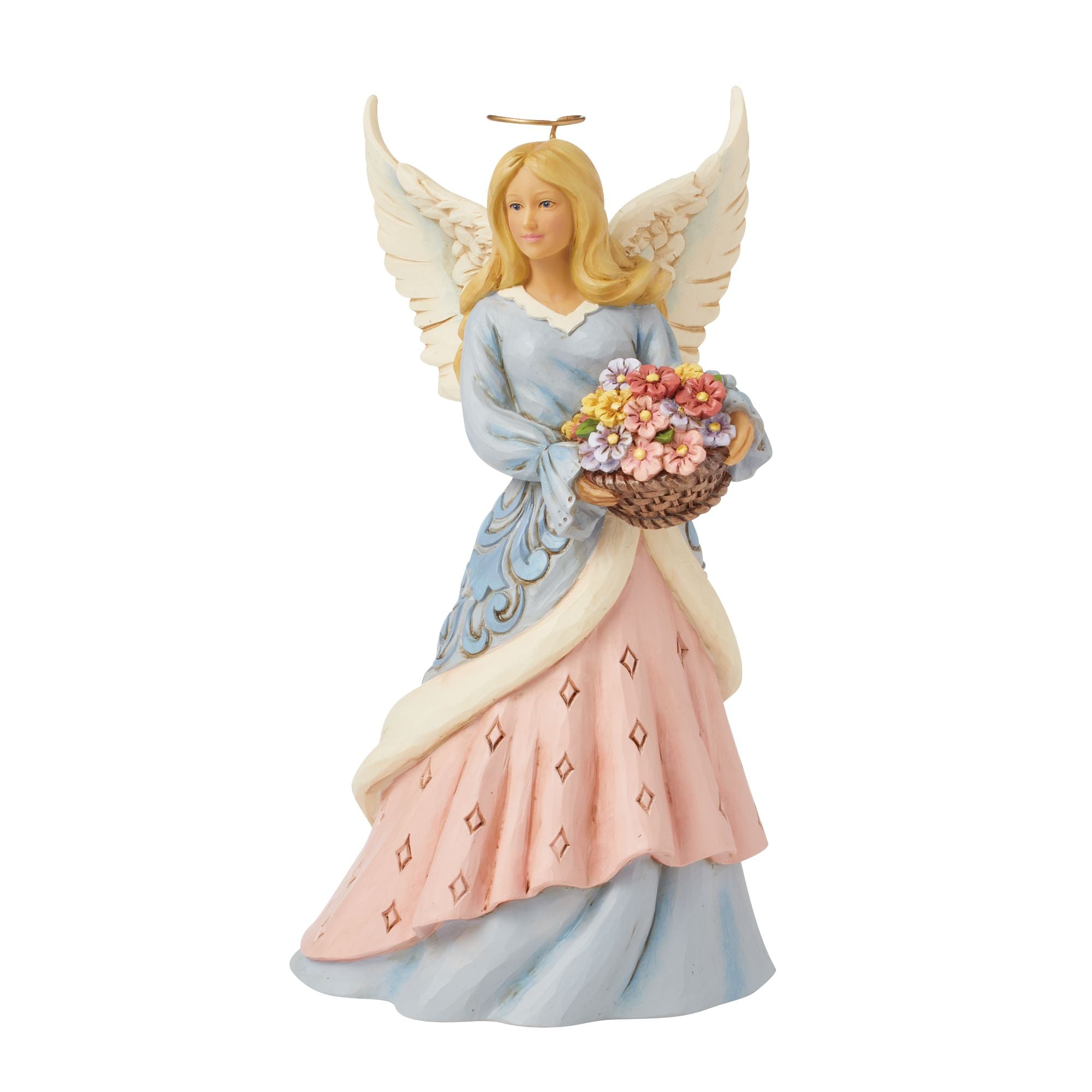 Angel with Flower Basket Fig - Thumbnail 4