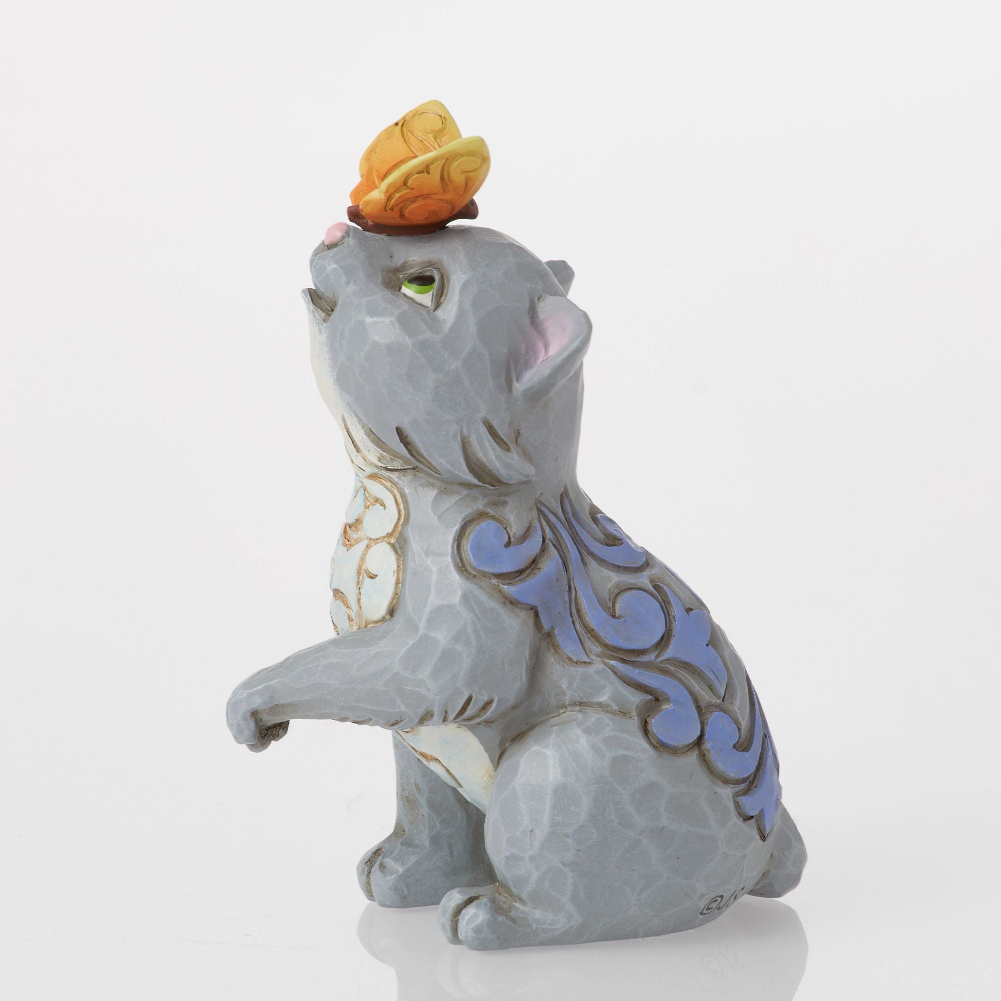 Jim Shore☆ Faithful Friend(Cat) Cat and Butterfly Mini Fig – Jim Shore