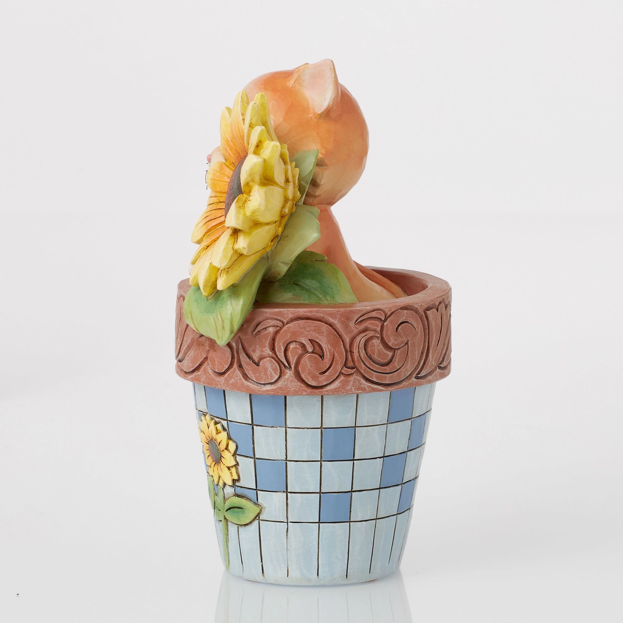 Cat in Flowerpot Figurine – Jim Shore